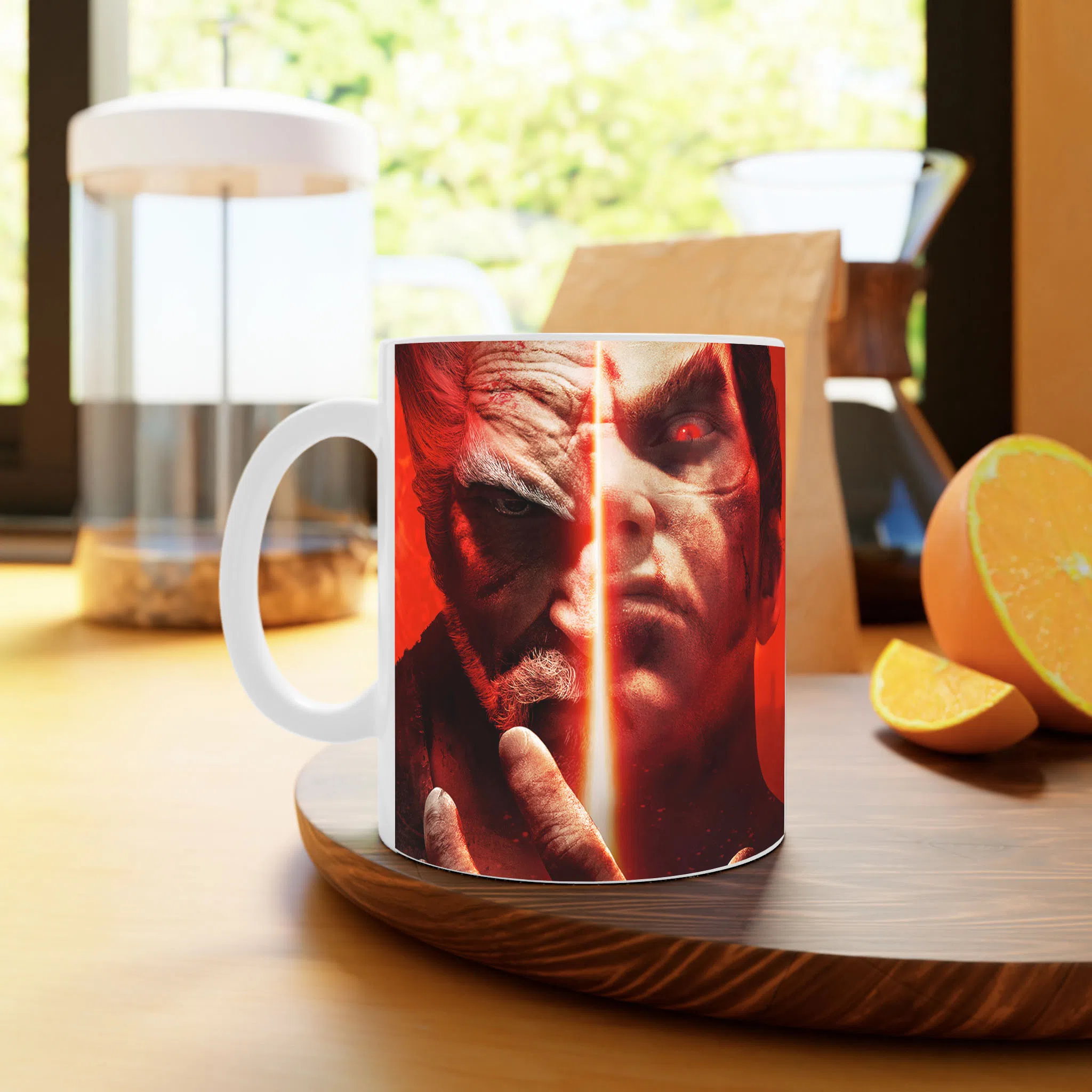 ماگ لیمینات طرح بازی Tekken Game با تصویر Heihachi و Kazuya کد NM9936 — تصویر 4
