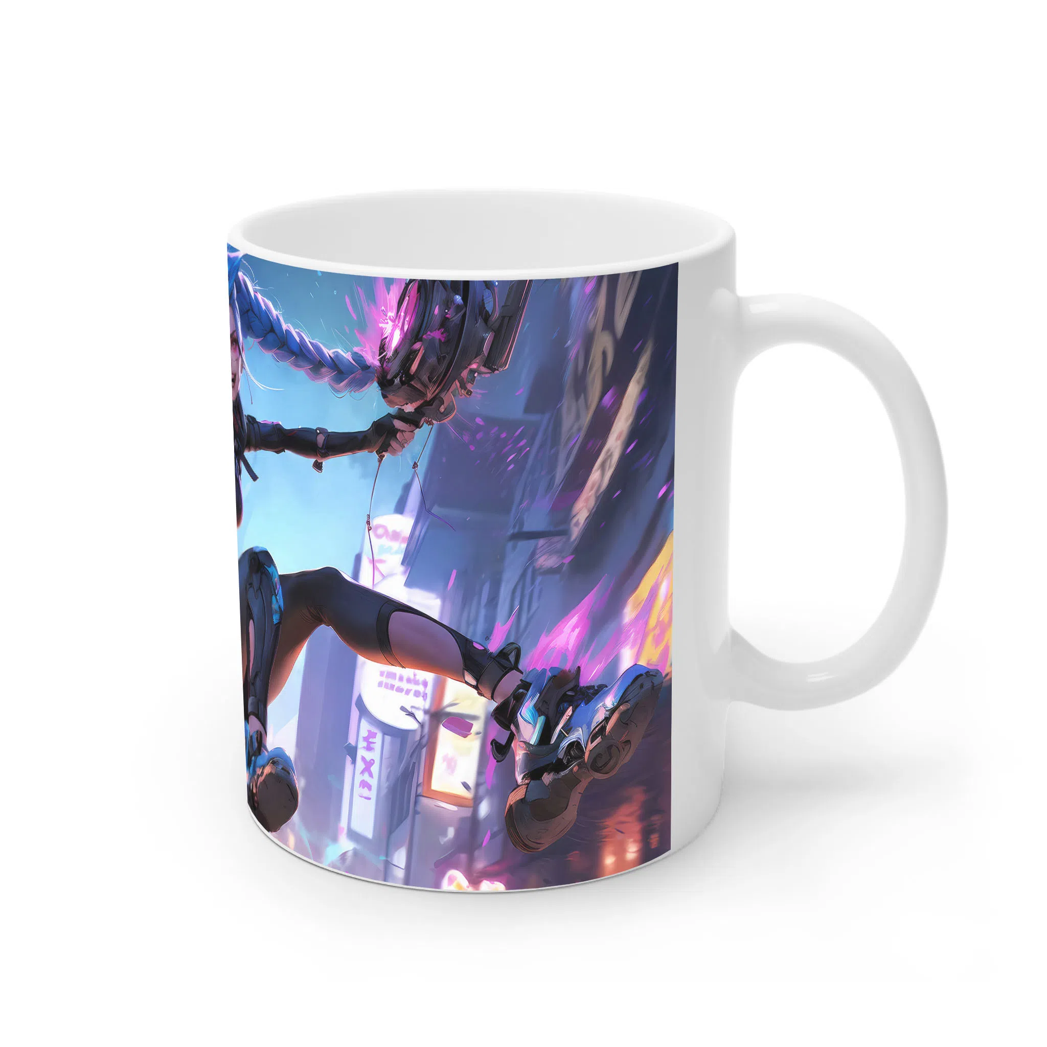 ماگ لیمینات طرح بازی سایبرپانک Cyberpunk 2077 Game کد NM6695 — تصویر 3