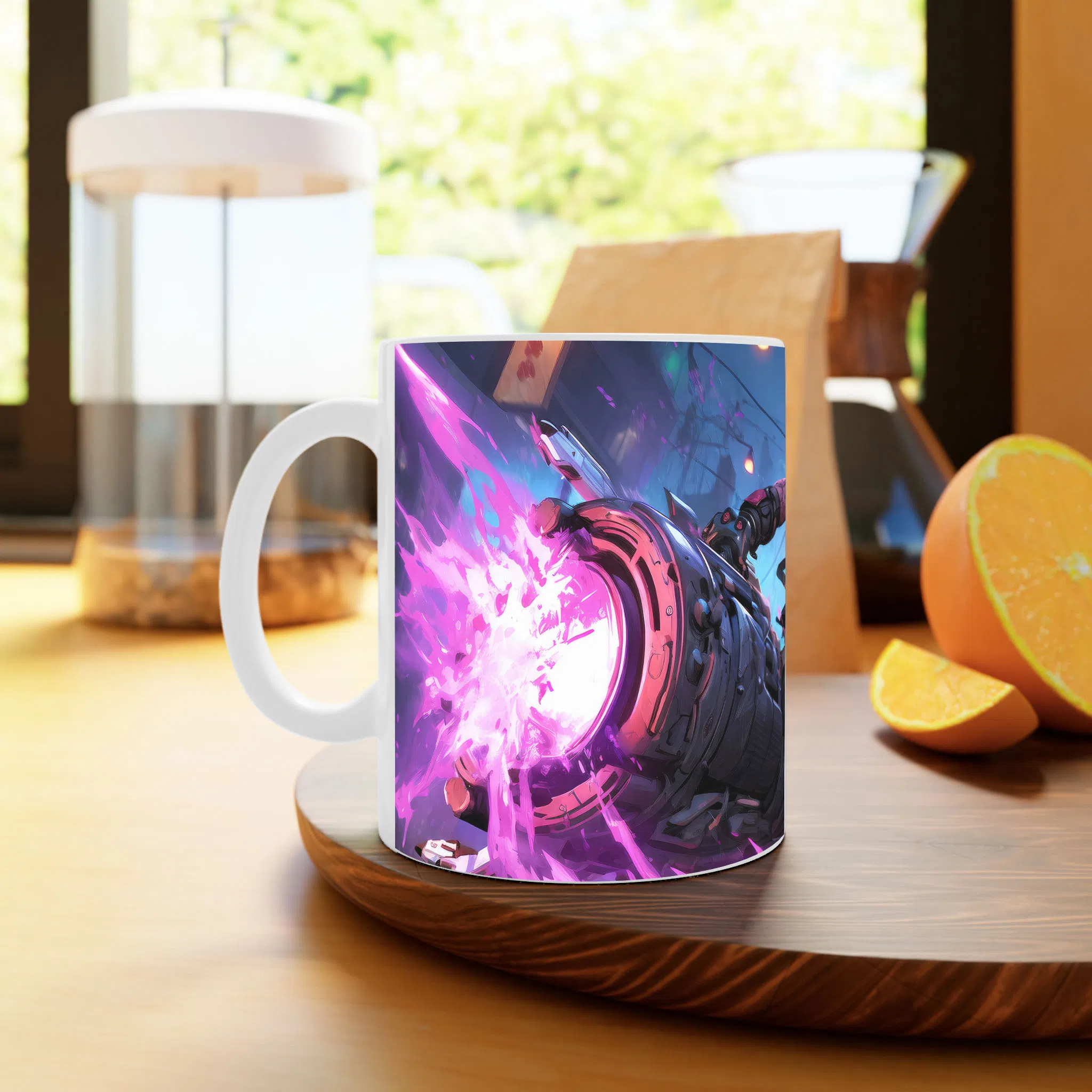 ماگ لیمینات طرح بازی سایبرپانک Cyberpunk 2077 Game کد NM6695 — تصویر 4