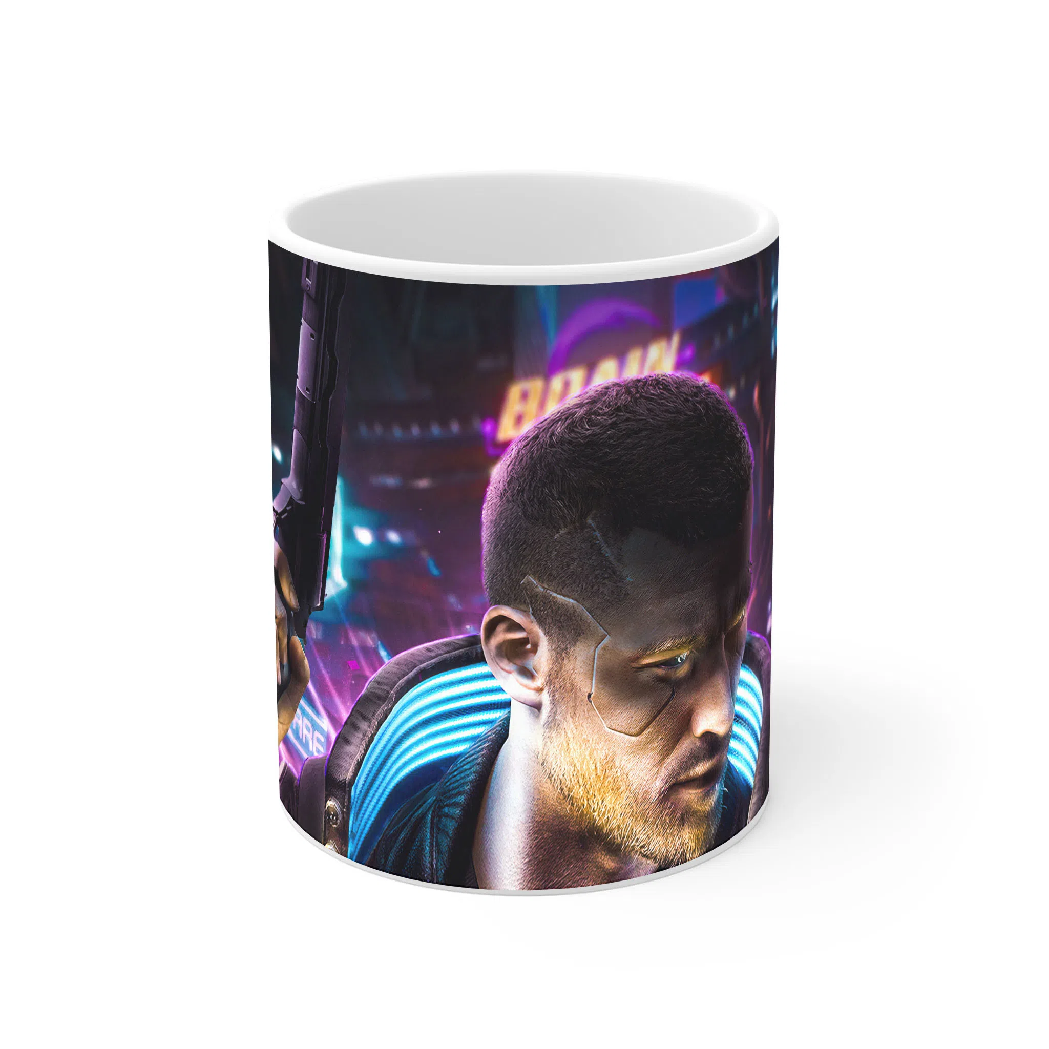 ماگ لیمینات طرح بازی سایبرپانک Cyberpunk 2077 Game کد NM6639 — تصویر 2