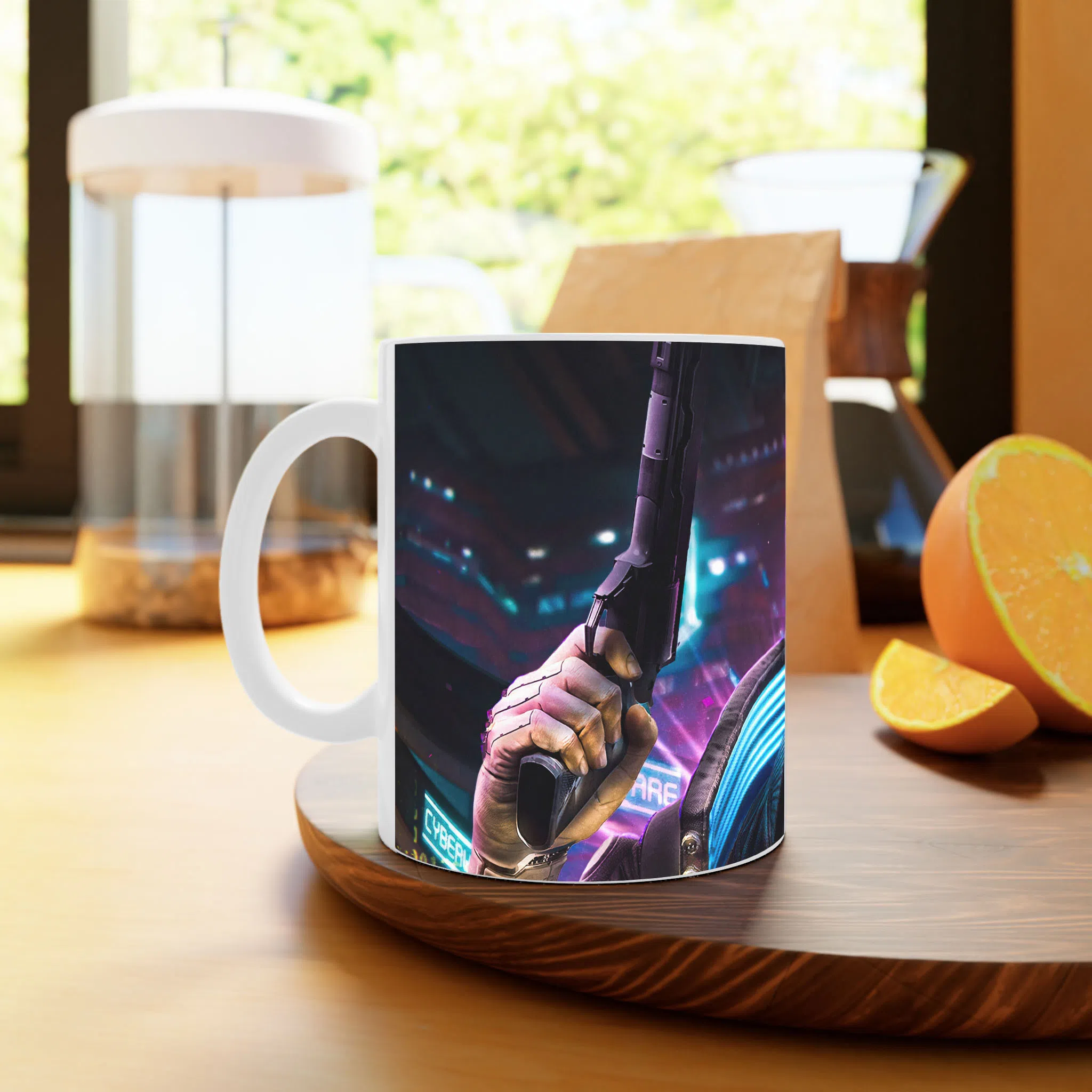 ماگ لیمینات طرح بازی سایبرپانک Cyberpunk 2077 Game کد NM6639 — تصویر 3