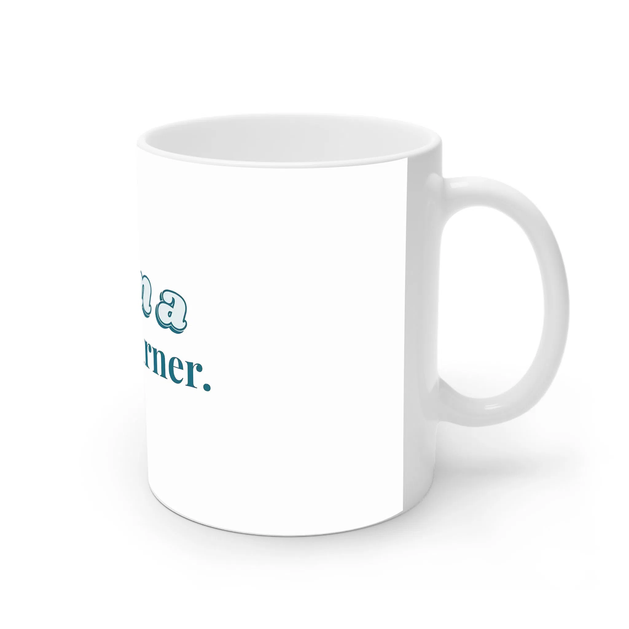 ماگ لیمینات طرح نوشته من یادگیرنده سریعی هستم کد NM13582 — تصویر 2