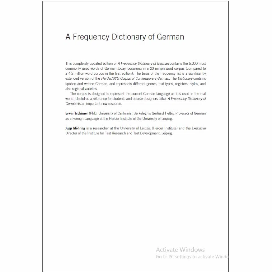 کتاب A frequency dictionary of German -Core vocabulary اثر learners chirner kav نشر دولت علم — تصویر 2