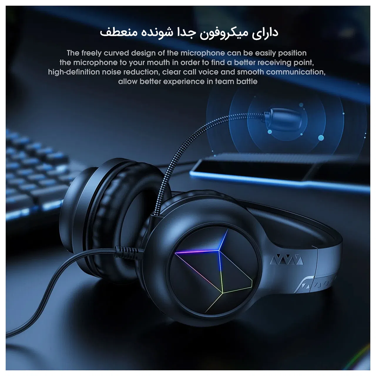 هدست مخصوص بازی اونیکوما مدل x35 — تصویر 4