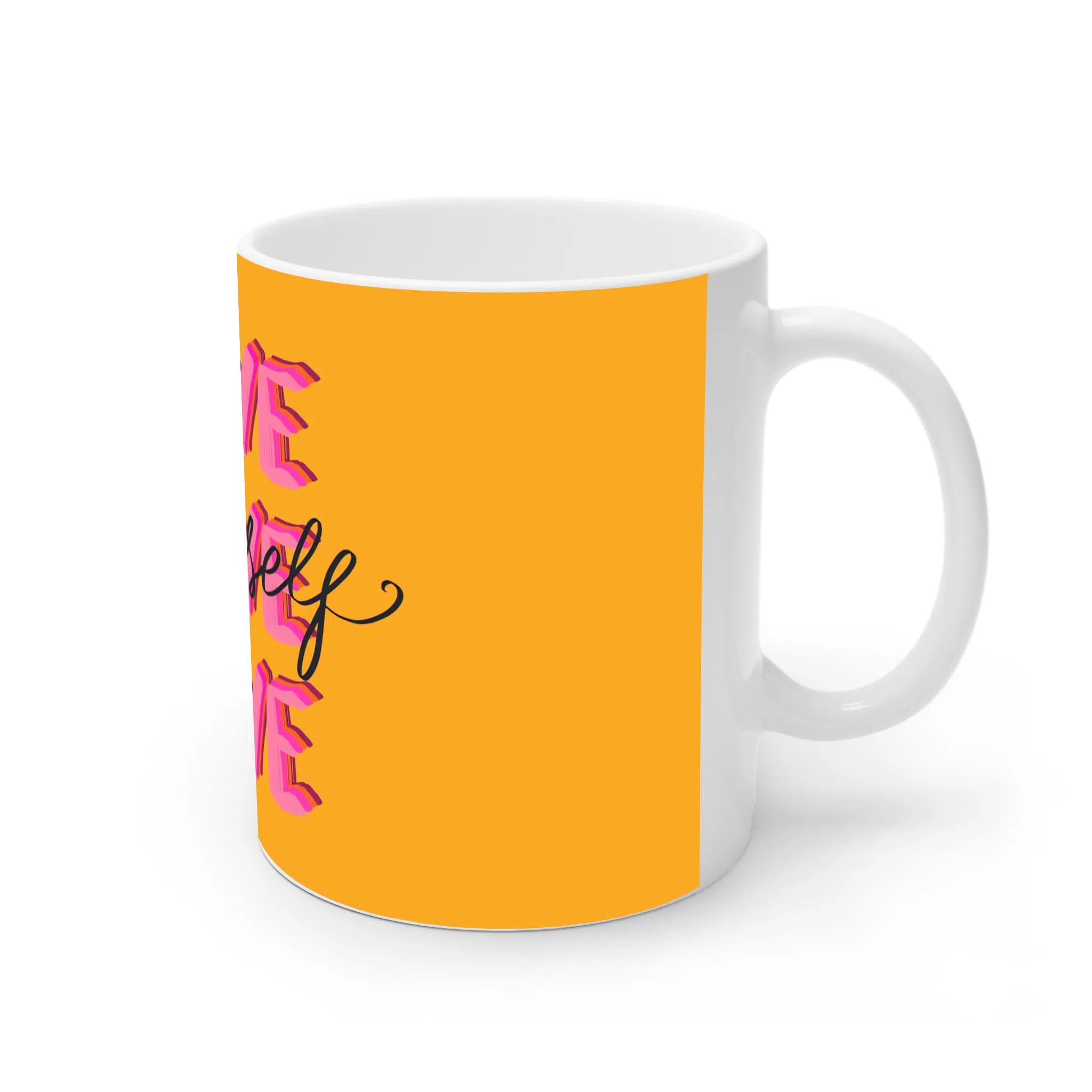ماگ لیمینات طرح Love your self کد NM14969 — تصویر 2