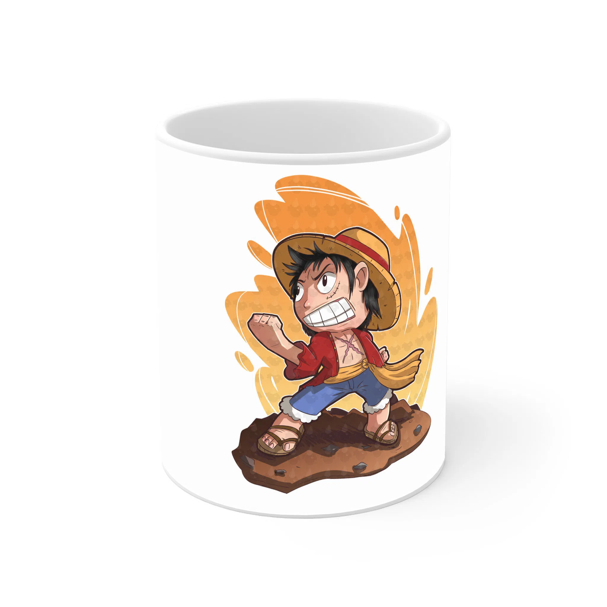 ماگ لیمینات طرح انیمه وان پیس لوفی One Peace Monkey D Luffy کد NM3368