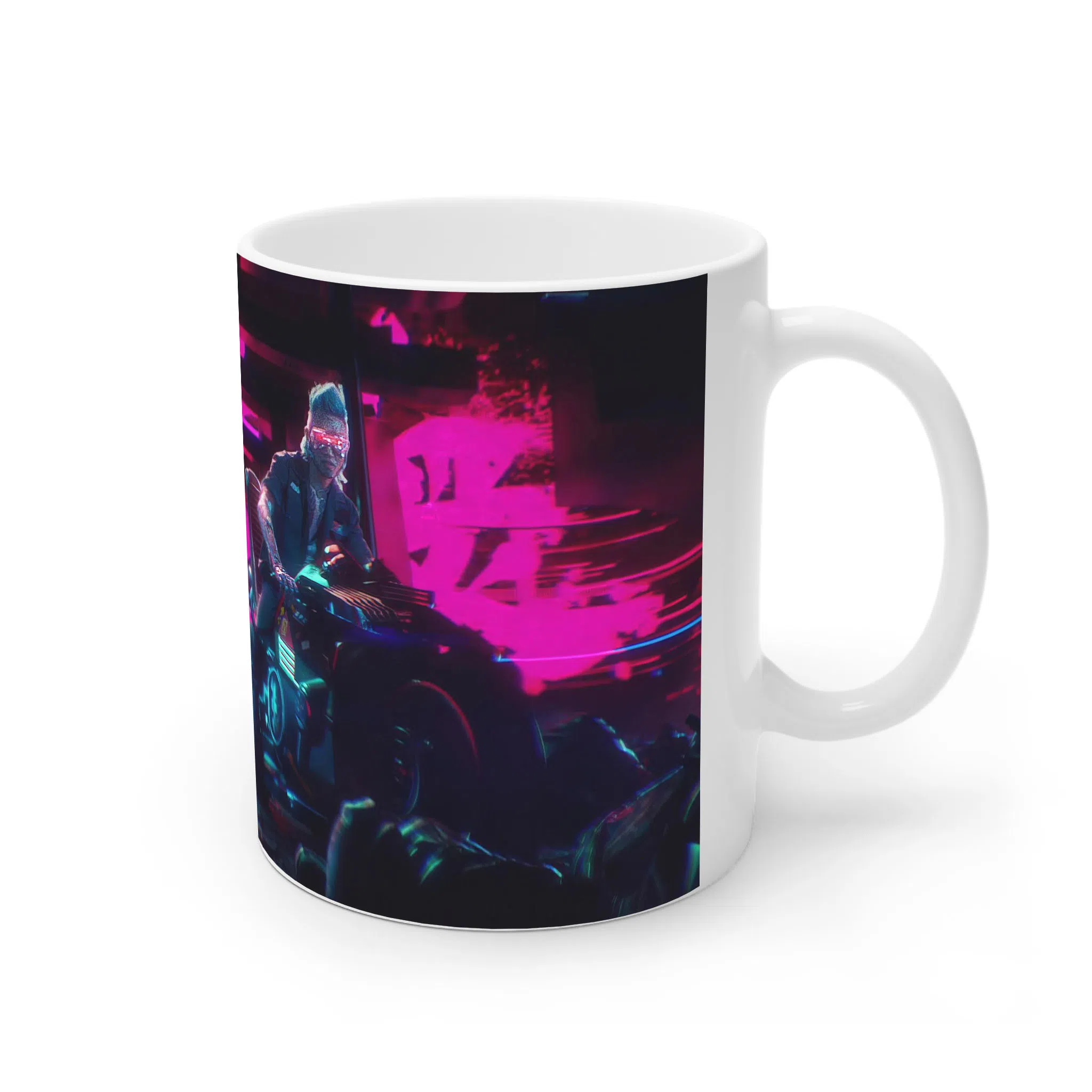 ماگ لیمینات طرح بازی Cyberpunk 2077 مدل گروه موسیقی Samurai کد NM6529 — تصویر 2