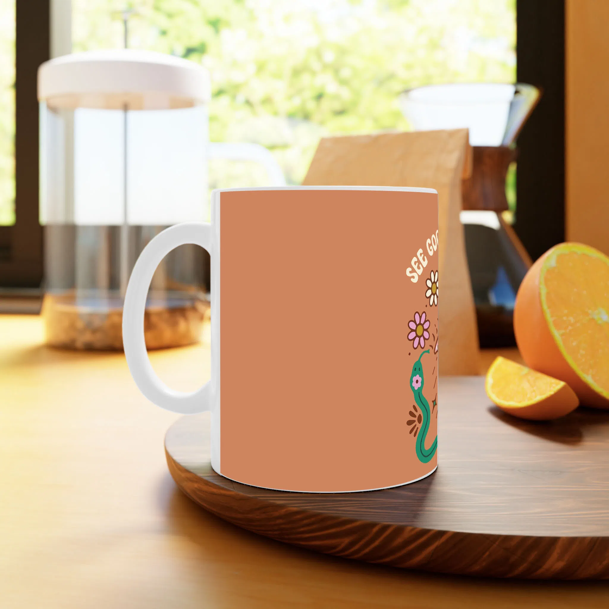 ماگ لیمینات طرح درون خوشحال کد NM14646 — تصویر 4