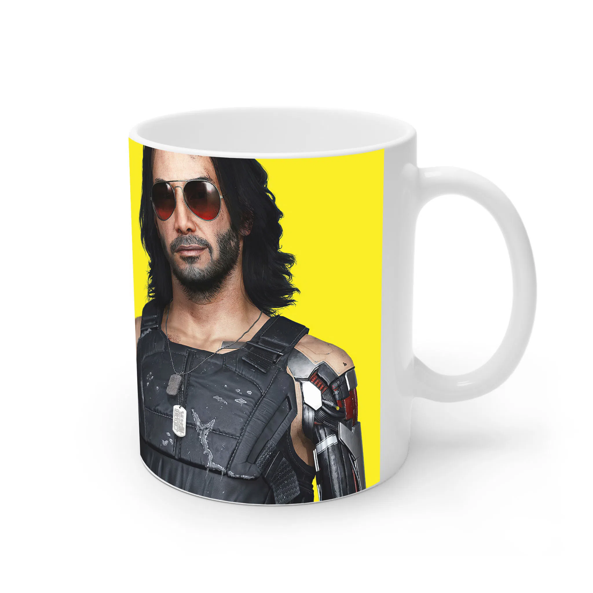ماگ لیمینات طرح بازی سایبرپانک Cyberpunk 2077 Game کد NM6619 — تصویر 4