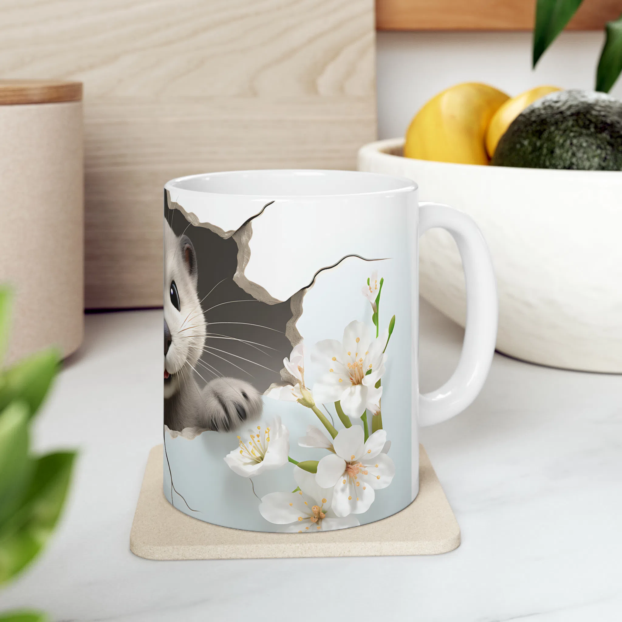 ماگ طرح سه بعدی سمور خندان مدل NM3058 — تصویر 2