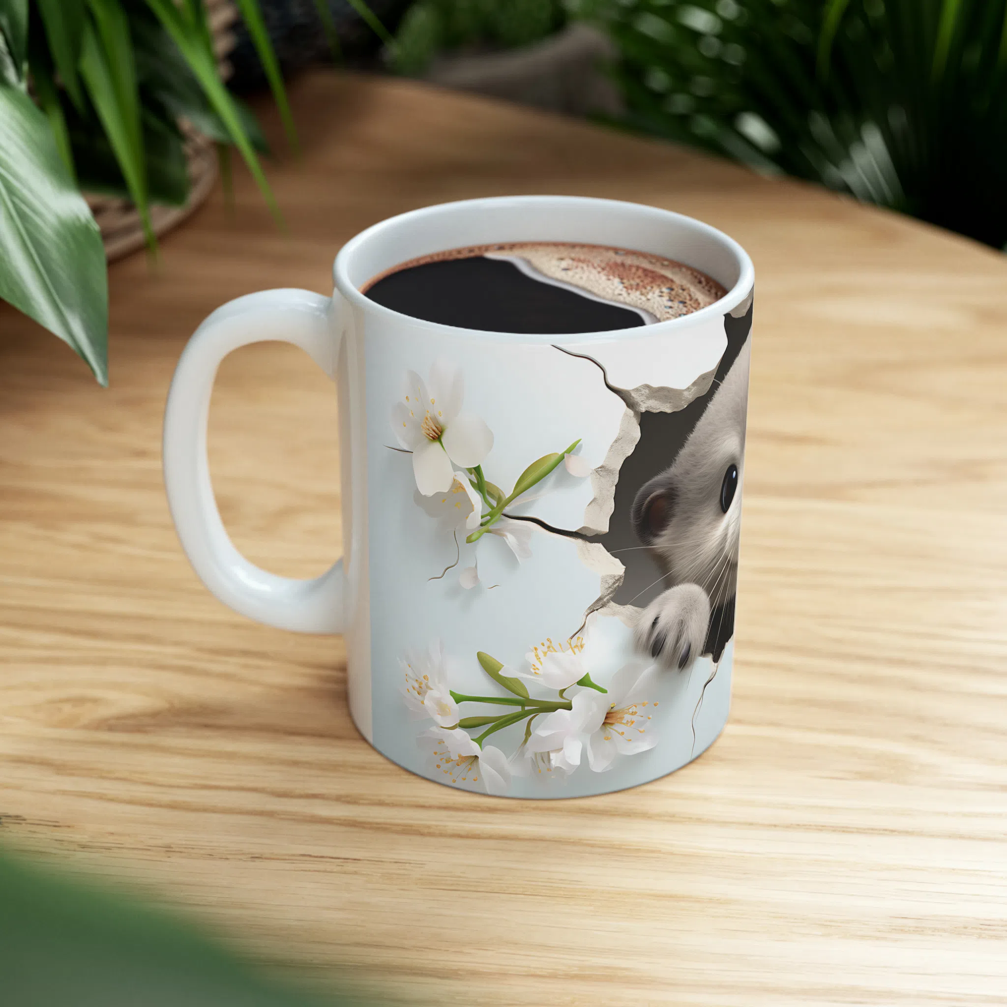 ماگ طرح سه بعدی سمور خندان مدل NM3058 — تصویر 3