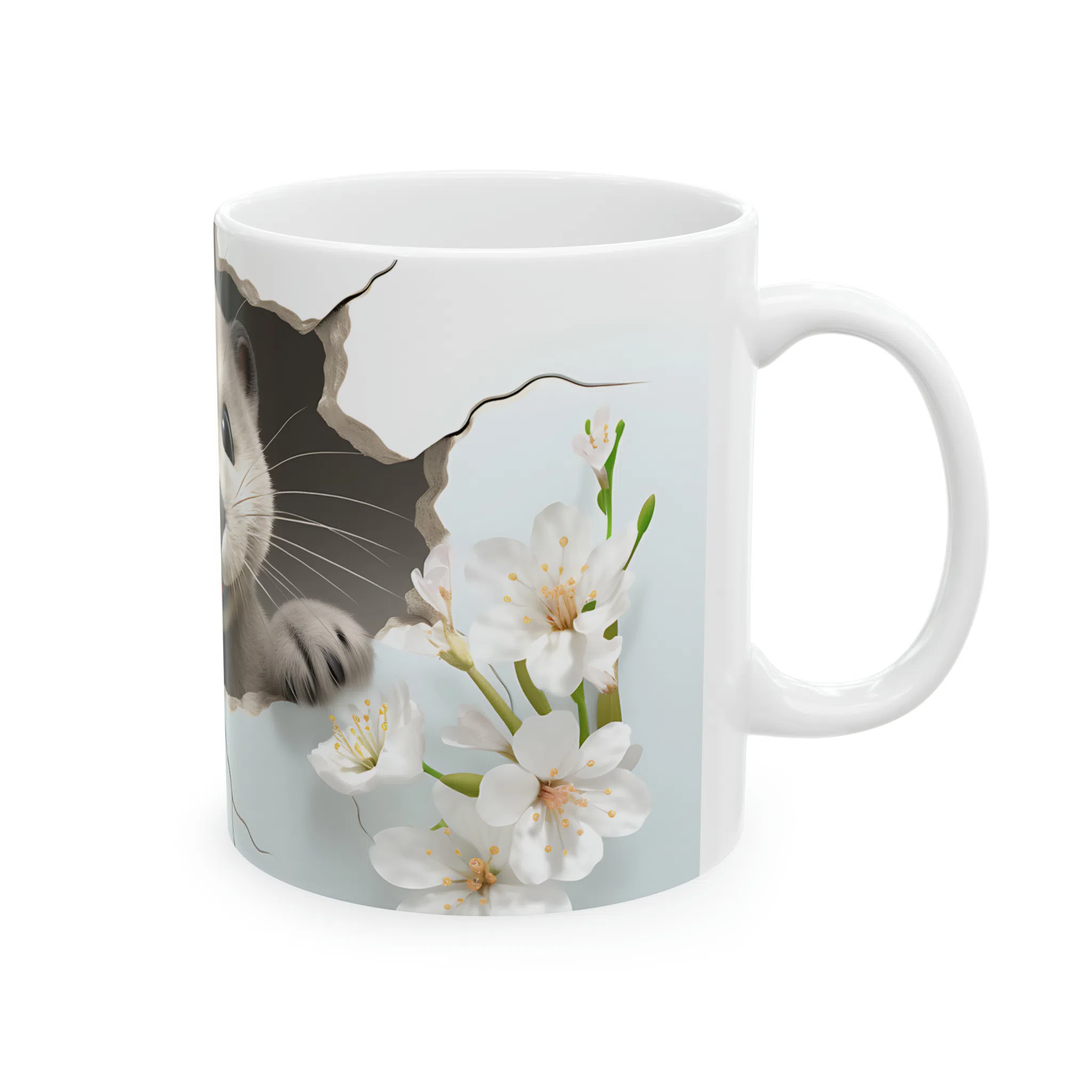 ماگ طرح سه بعدی سمور خندان مدل NM3058 — تصویر 6