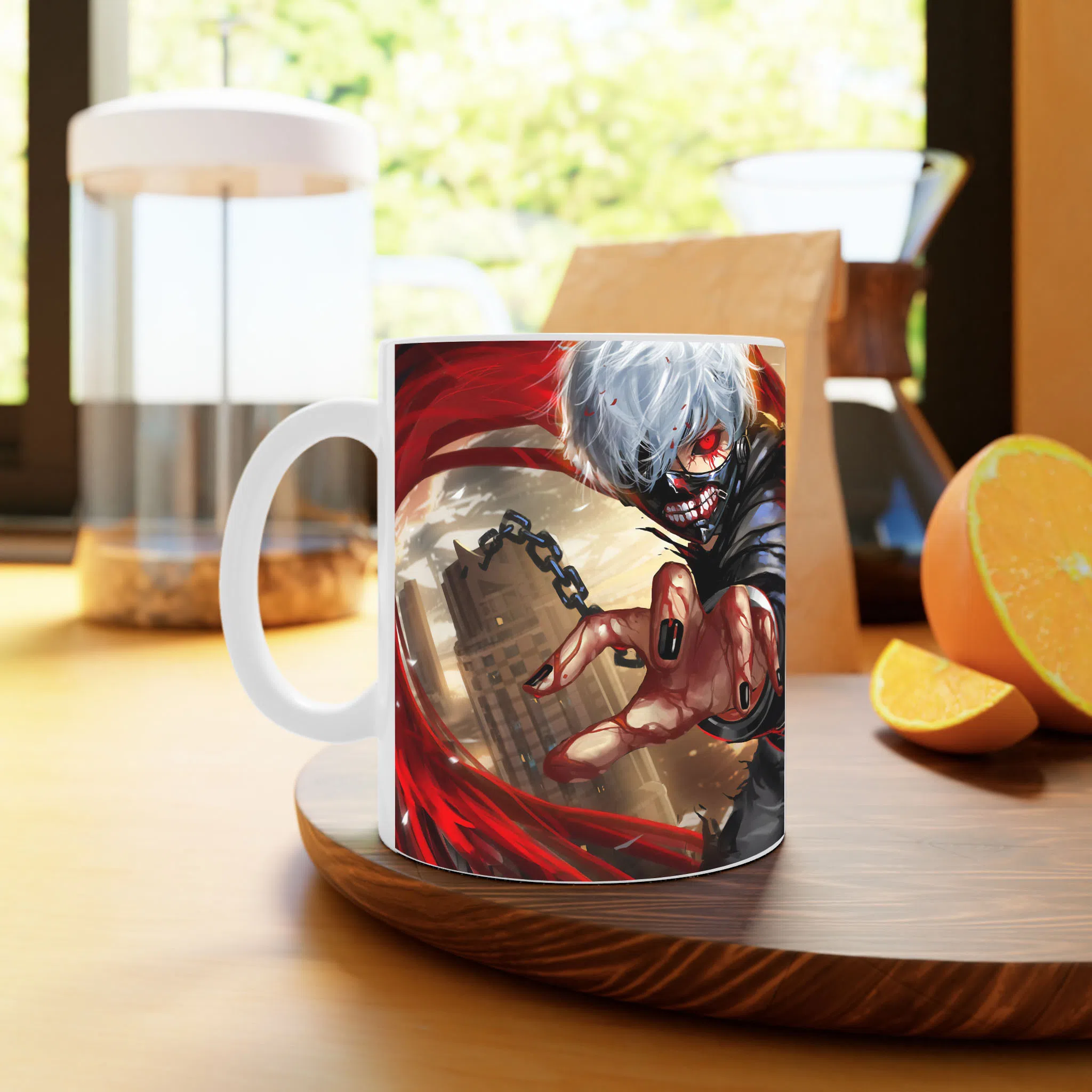 ماگ لیمینات طرح انیمه توکیو غول - Tokyo ghoul کد NM3537 — تصویر 3