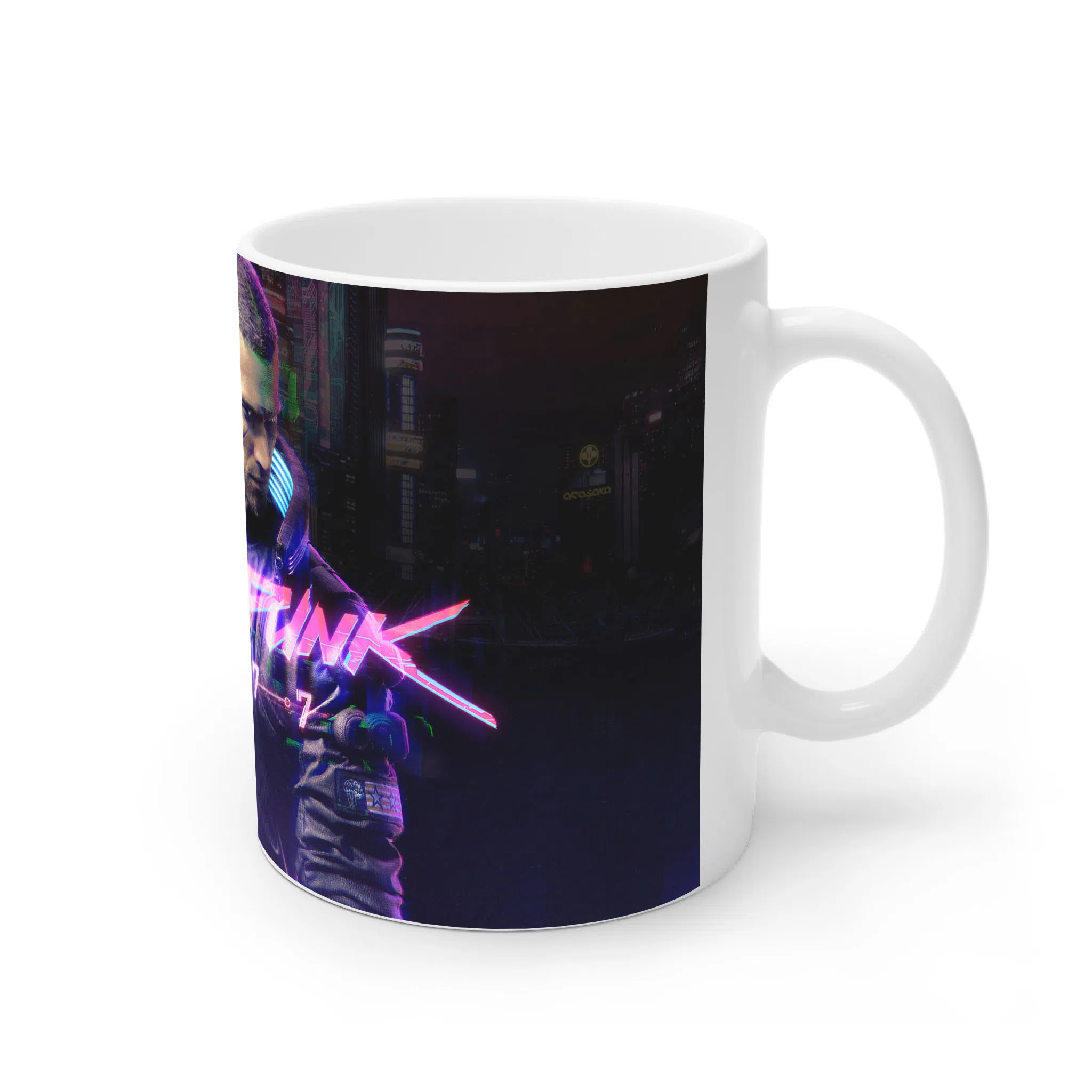 ماگ لیمینات طرح بازی سایبرپانک Cyberpunk 2077 Game کد NM6520 — تصویر 4