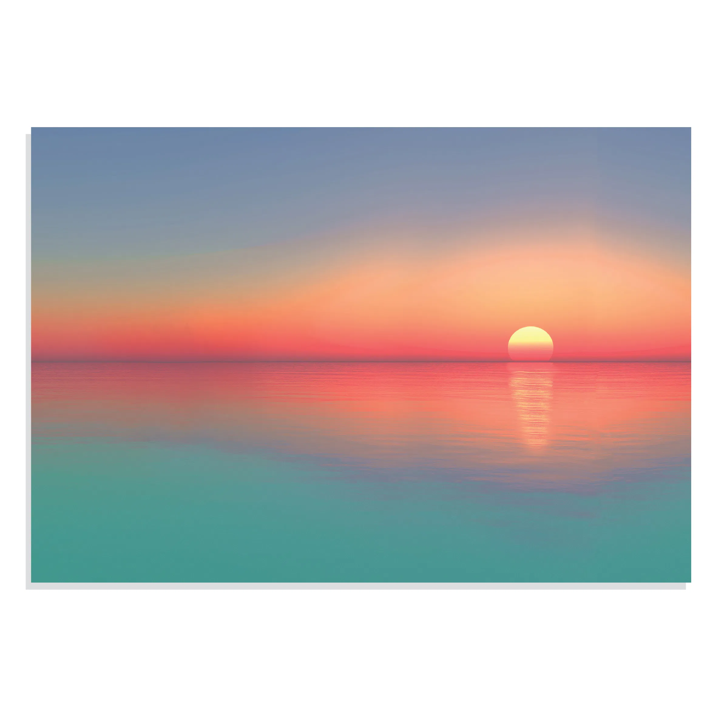 پوستر طرح گرادینت غروب آفتاب Gradient Calm Sunset مدل NV0804