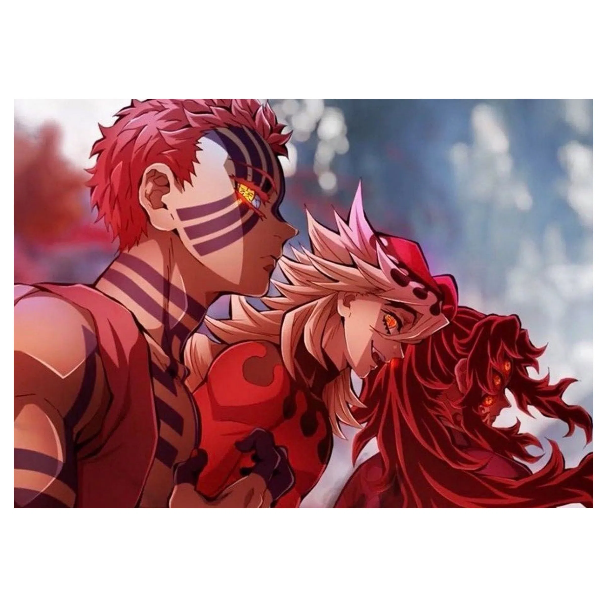 تابلو شاسی لیمینات طرح انیمه شیطان کش کوکوشیبو ، دوما و آکازا مدل NV1671