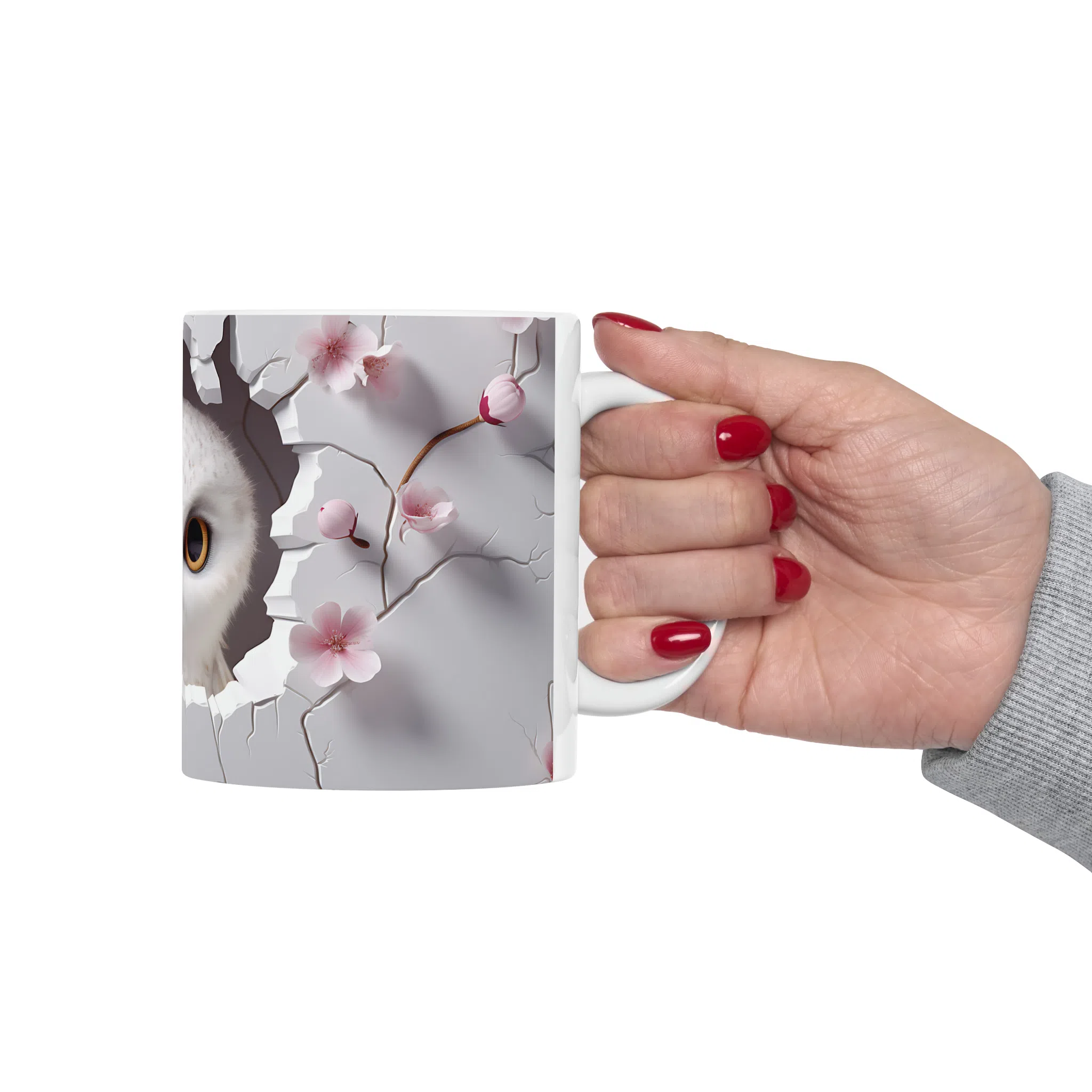 ماگ طرح سه بعدی حیوانات جغد owl مدل NM3195 — تصویر 4