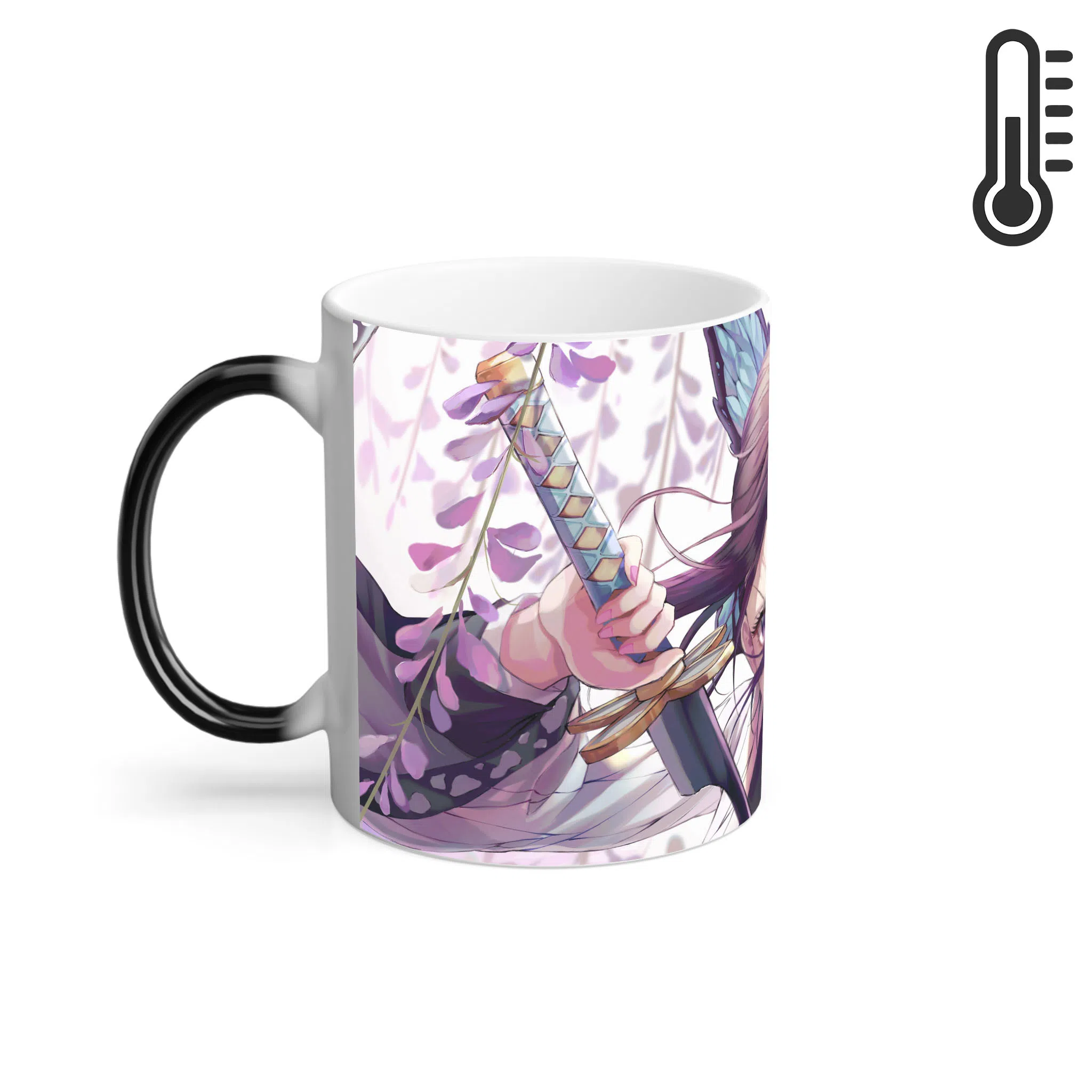 ماگ حرارتی لیمینات طرح انیمه شیطان کش هاشیرا حشره - Shinobu Kochou - Kimetsu no Yaiba - Demon Slayer کد NM0658 — تصویر 2