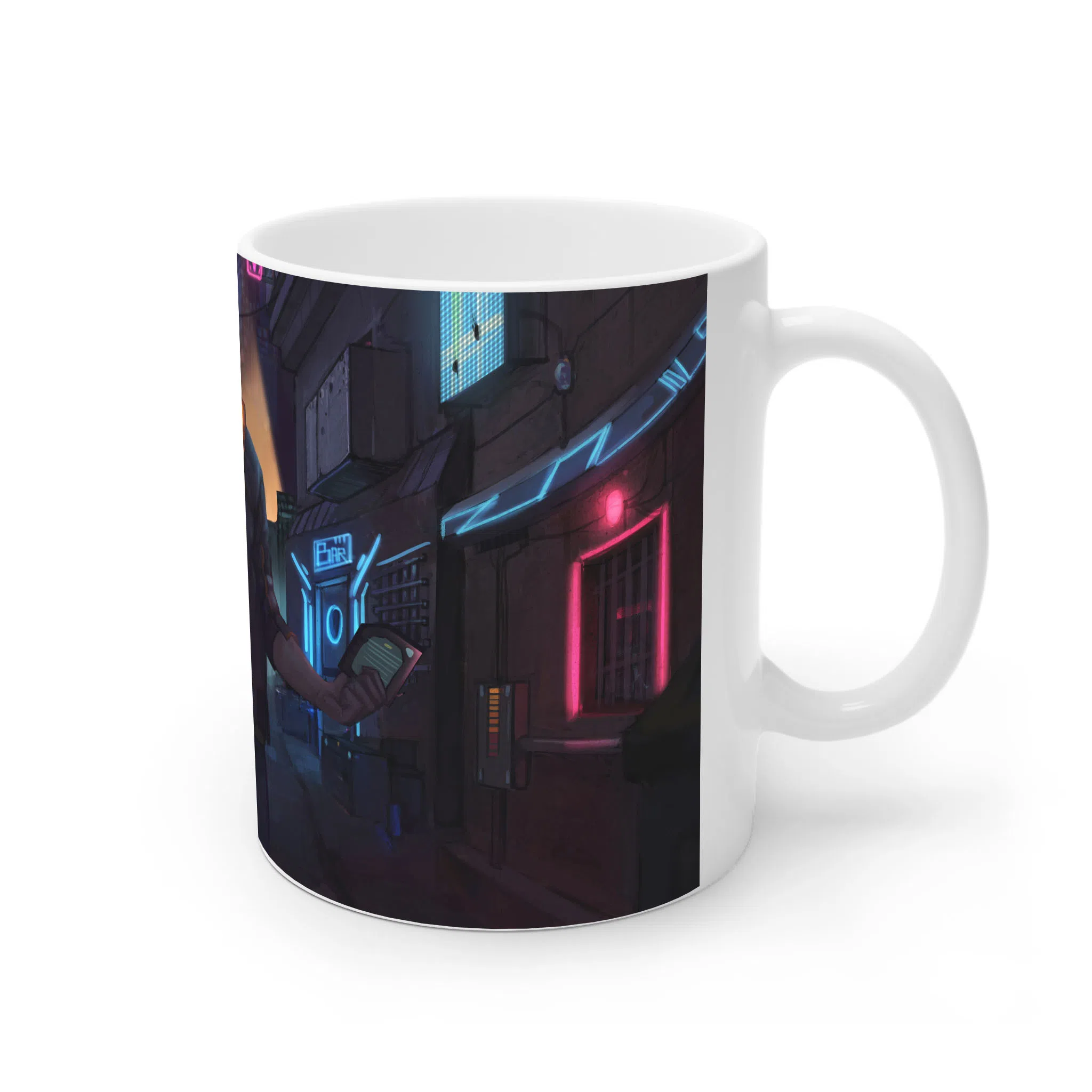 ماگ لیمینات طرح بازی سایبرپانک Cyberpunk 2077 Game کد NM6794 — تصویر 2