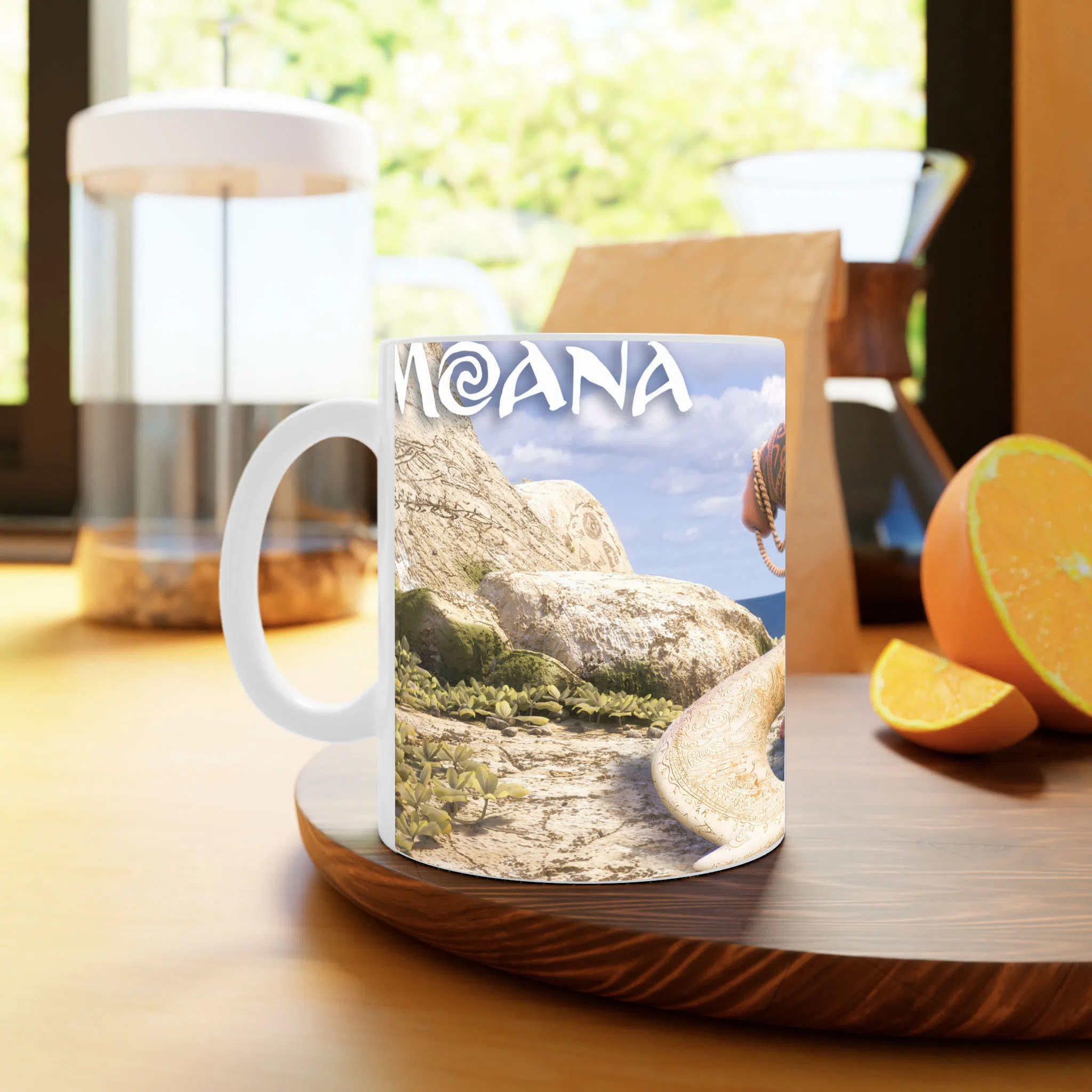 ماگ لیمینات طرح فیلم Moana کد NM11988 — تصویر 2