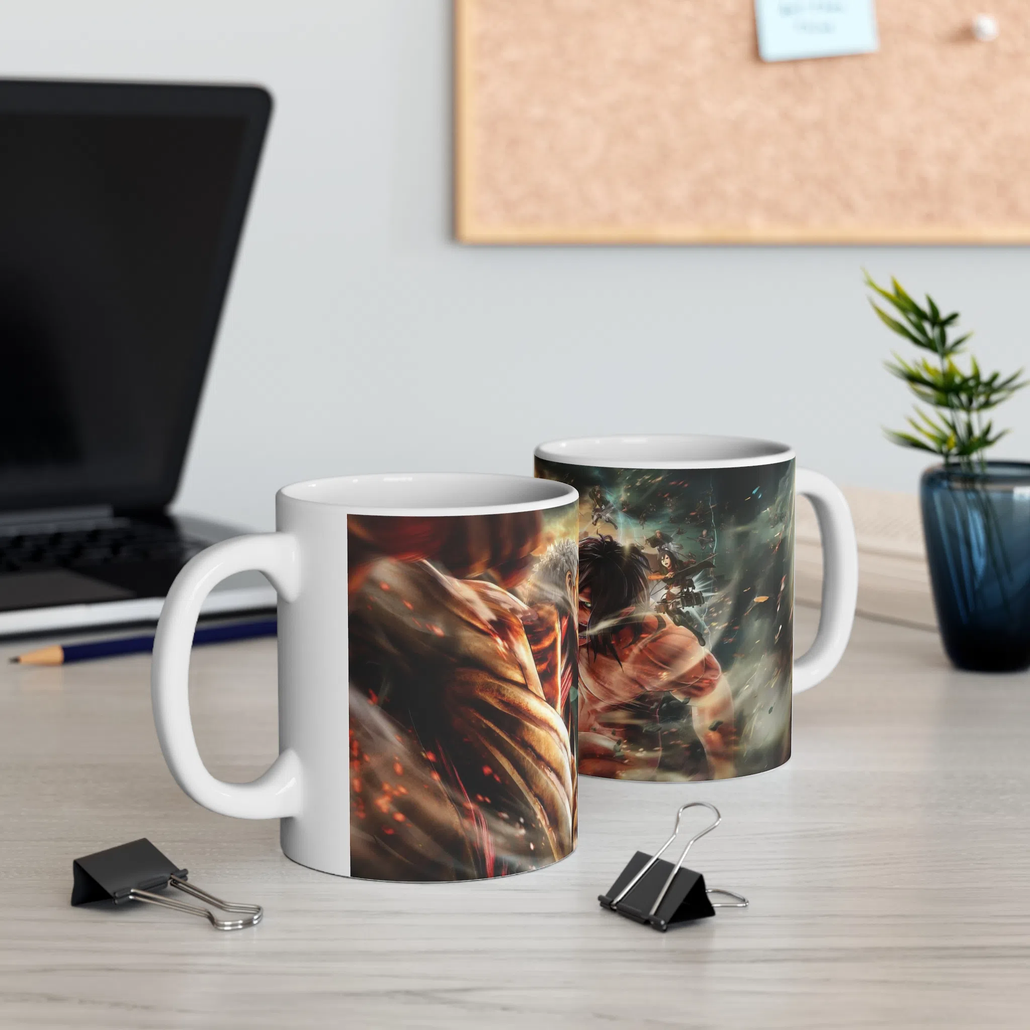 ماگ طرح انیمه اتک ان تایتان Attack on the Titan مدل NM2539 — تصویر 3