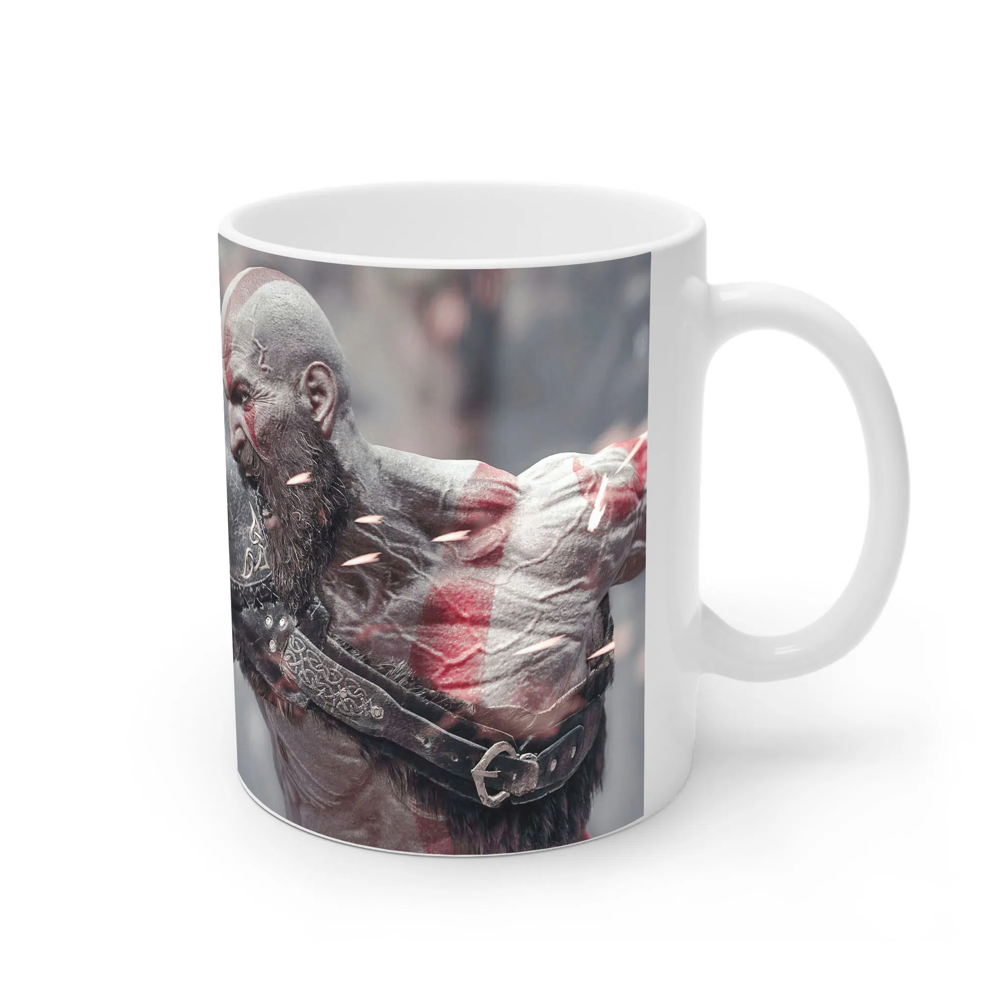 ماگ لیمینات طرح بازی خدای جنگ گاد آف وار God of War Kratos Game کد NM7809 — تصویر 2