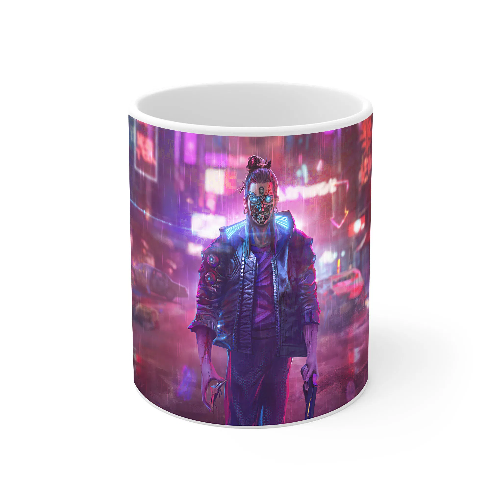 ماگ لیمینات طرح بازی سایبرپانک Cyberpunk 2077 Game کد NM6802 — تصویر 3