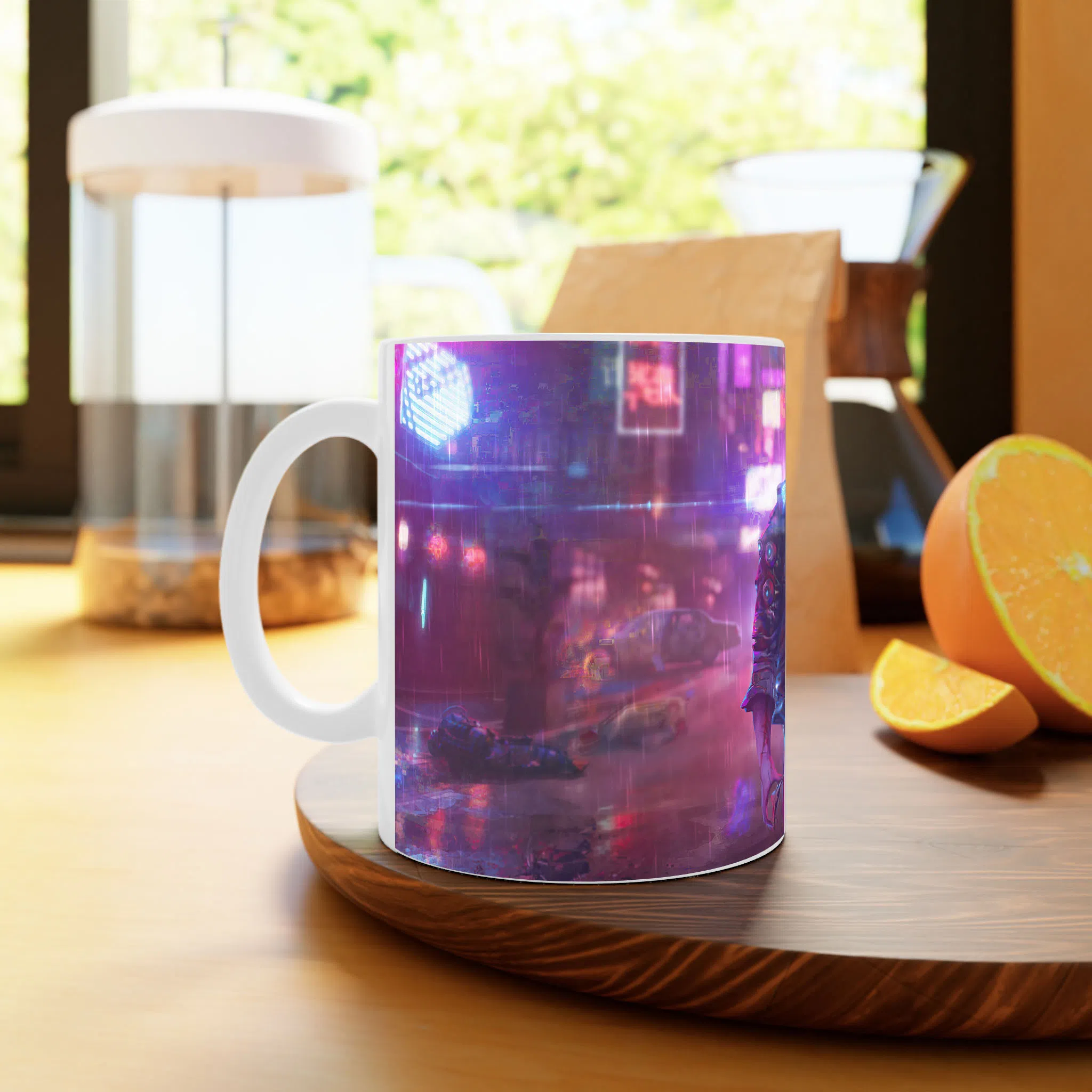 ماگ لیمینات طرح بازی سایبرپانک Cyberpunk 2077 Game کد NM6802 — تصویر 4