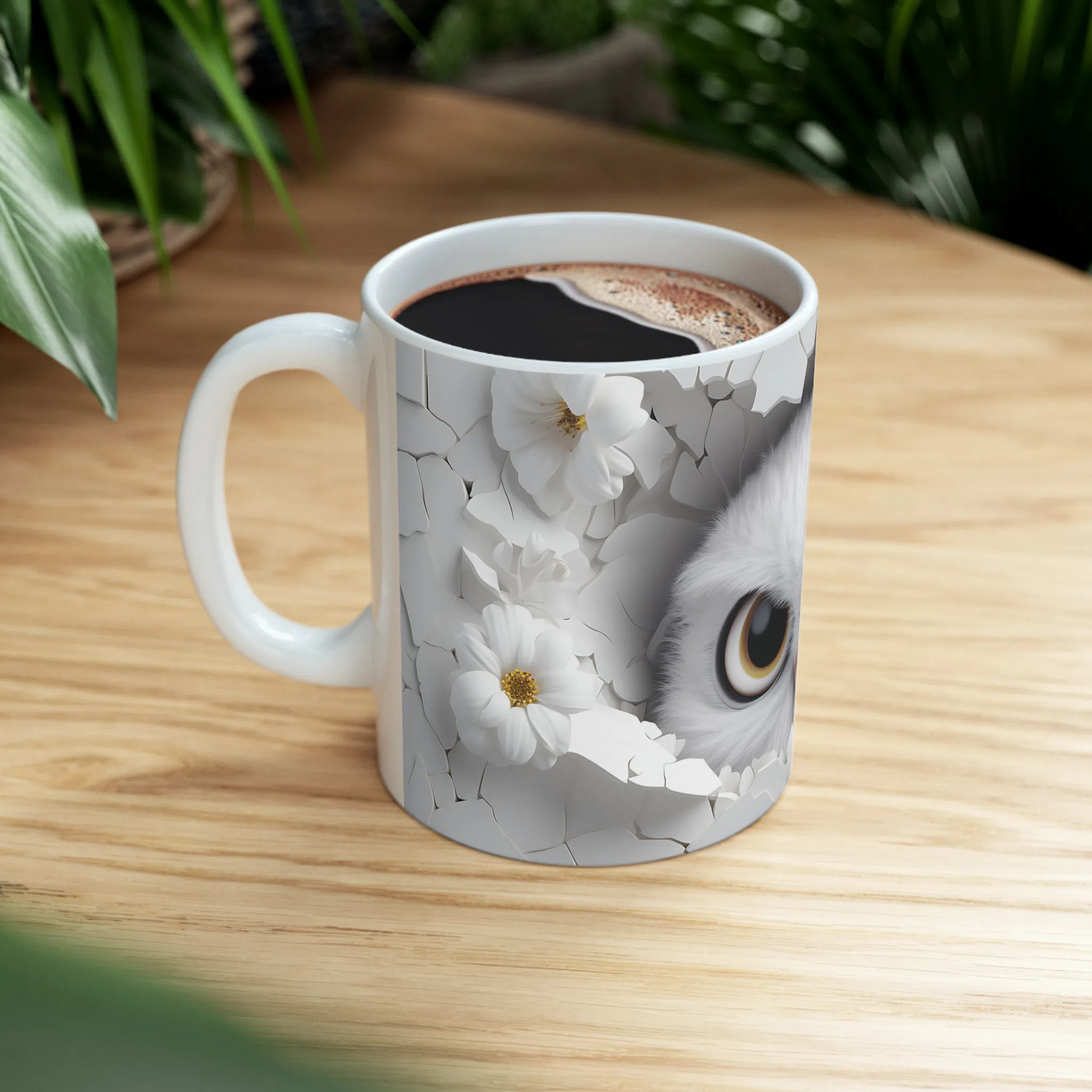 ماگ طرح سه بعدی حیوانات جغد owl مدل NM3192 — تصویر 4