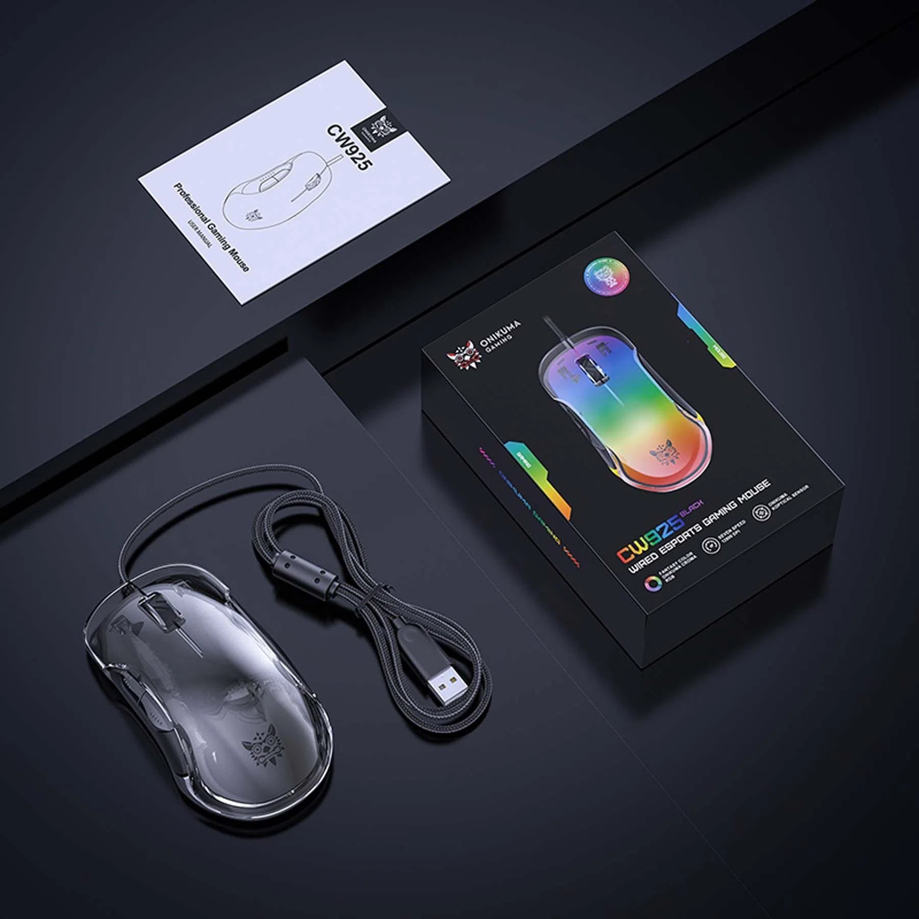 ماوس مخصوص بازی اونیکوما مدل CW925 — تصویر 10