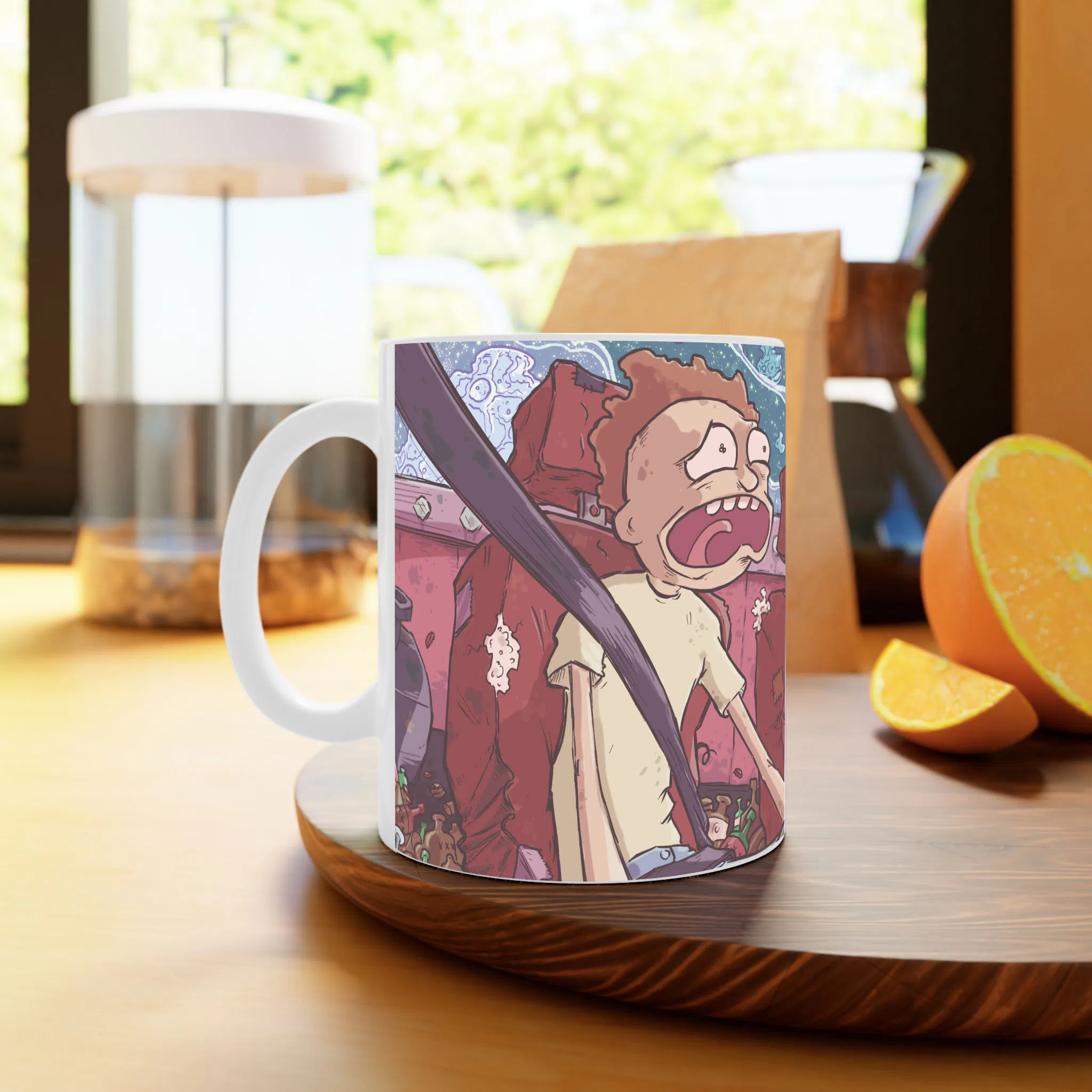 ماگ لیمینات طرح سریال ریک و مورتی Rick and Morty کد NM4889 — تصویر 2
