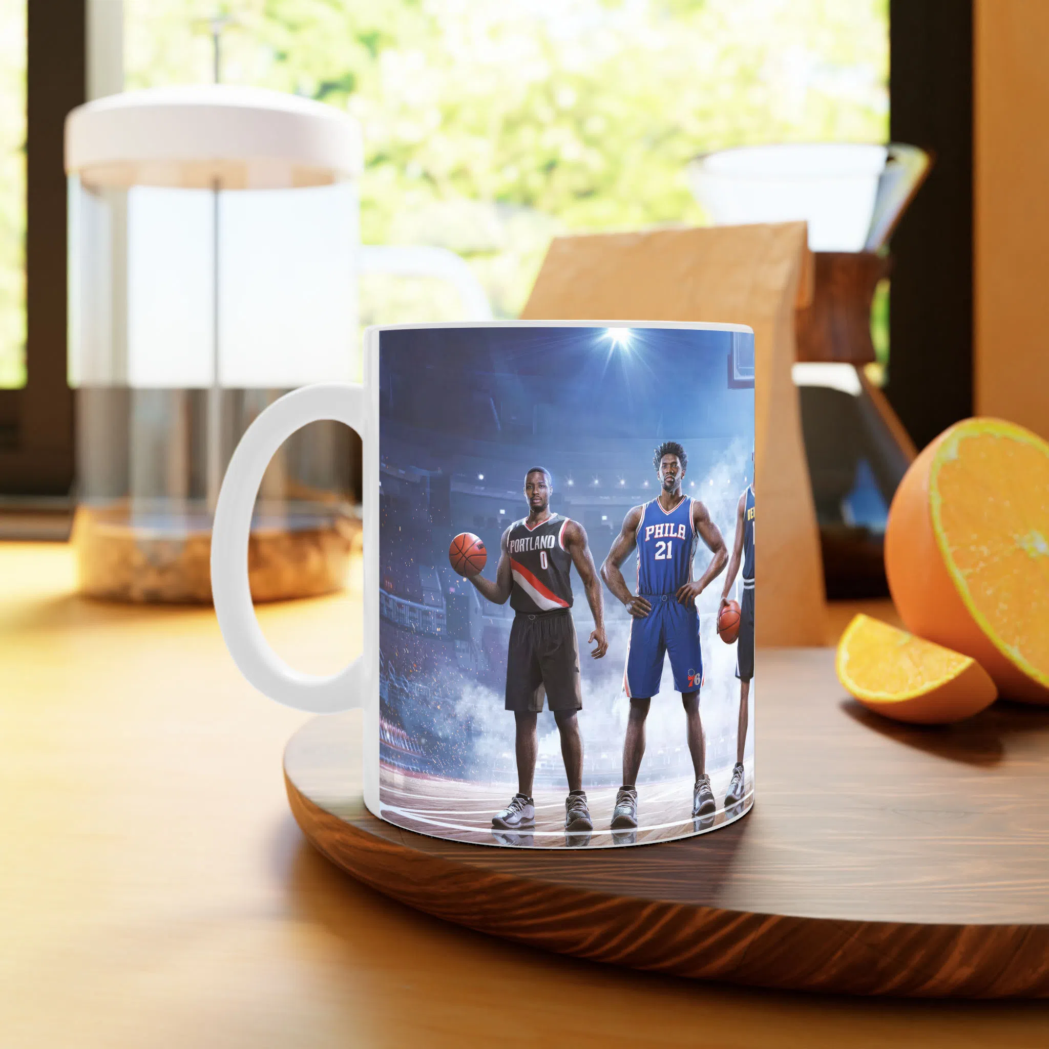 ماگ لیمینات طرح بازی NBA Game پنج ستاره برتر کد NM8568 — تصویر 4
