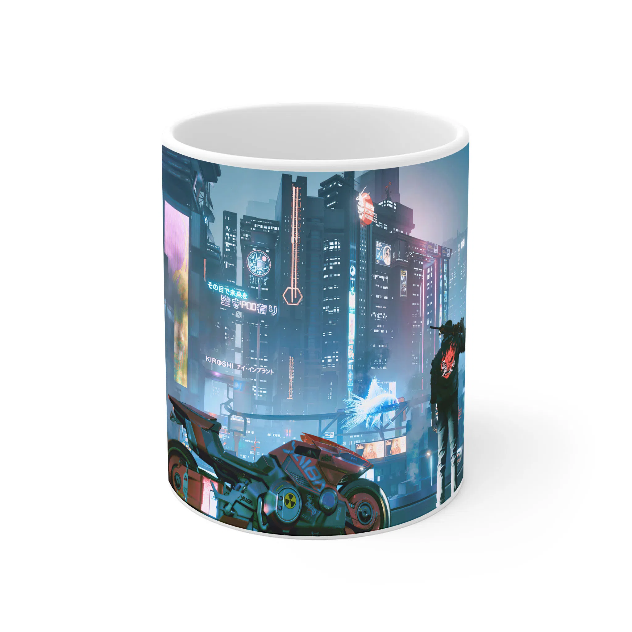 ماگ لیمینات طرح بازی سایبرپانک Cyberpunk 2077 Game کد NM6537 — تصویر 2