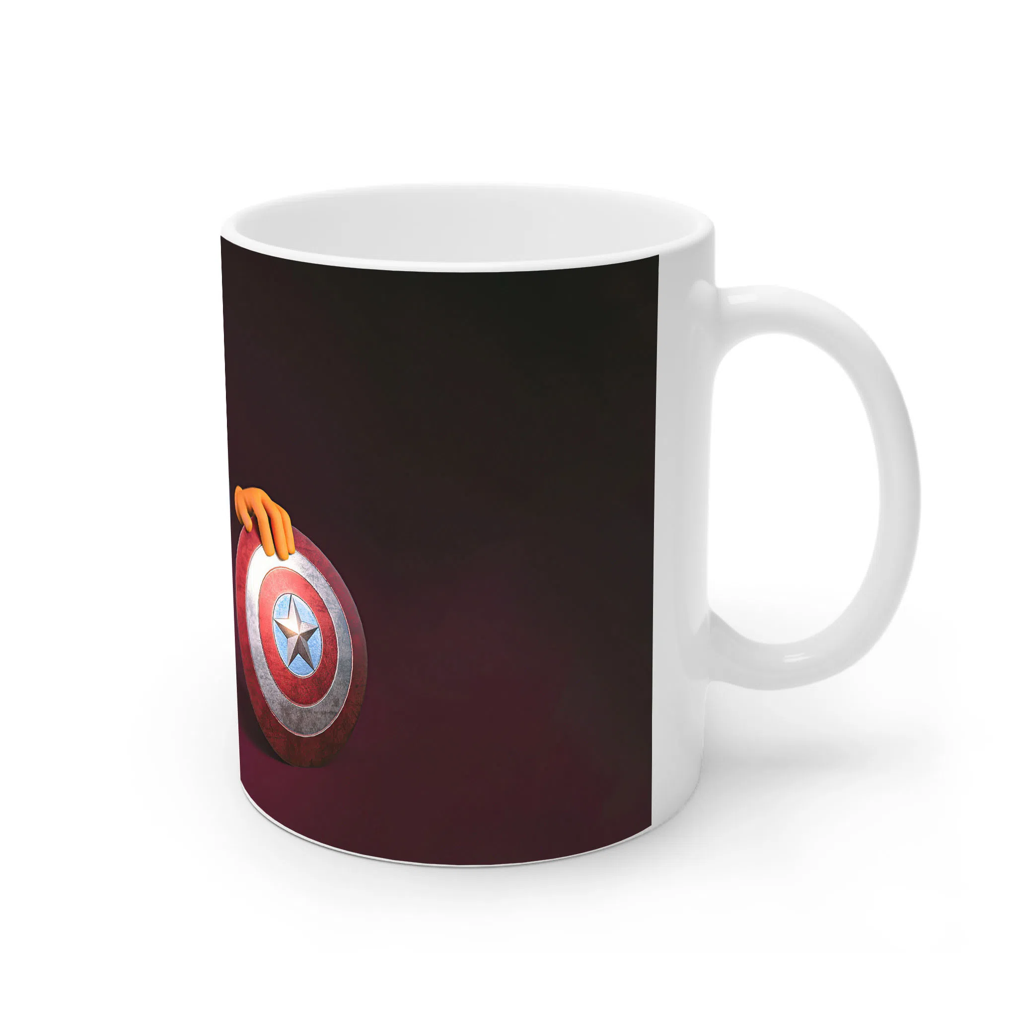 ماگ لیمینات طرح بازی Among Us با لباس Captain America کد NM5931 — تصویر 2