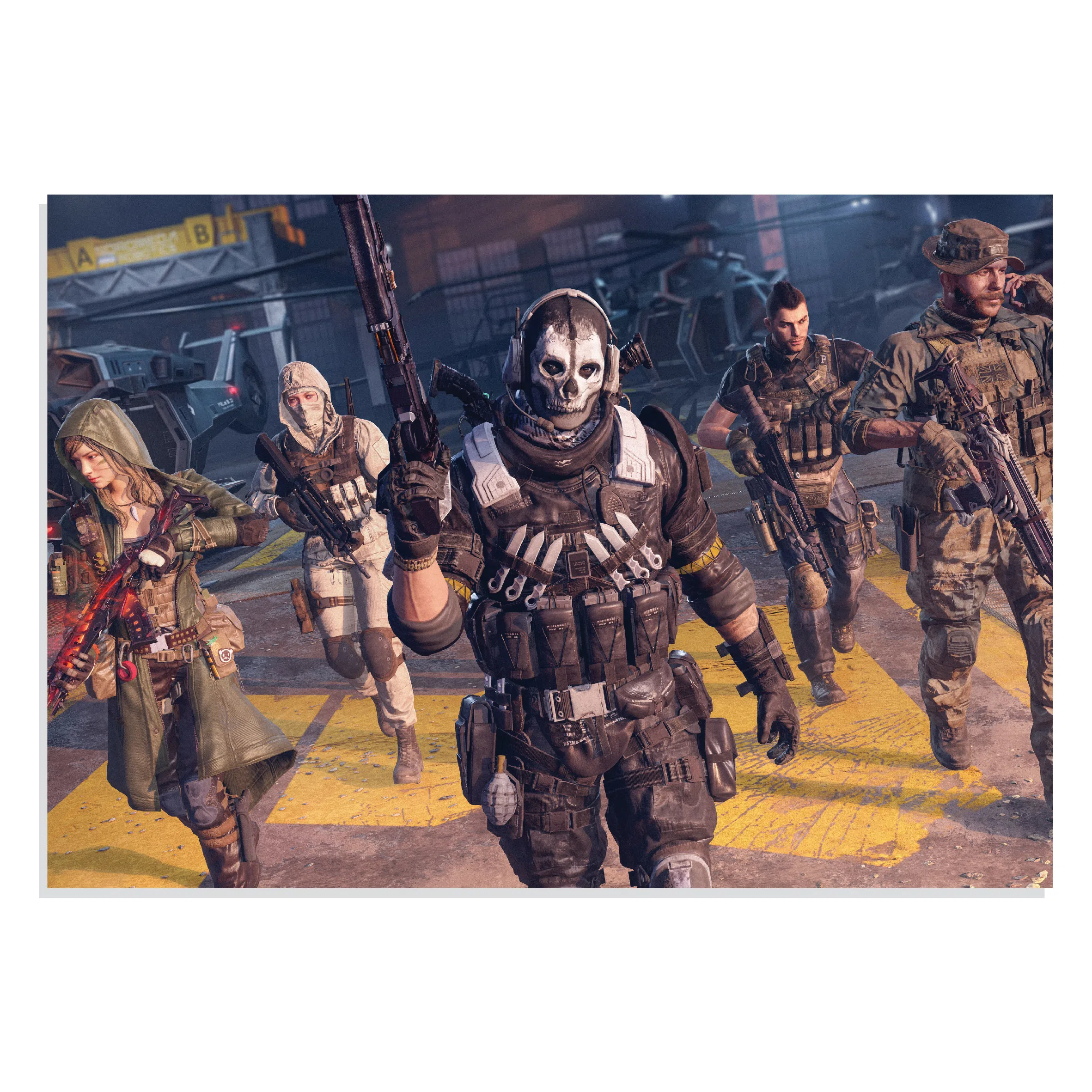 پوستر طرح بازی ندای وظیفه Call of Duty Ghost مدل NV0938