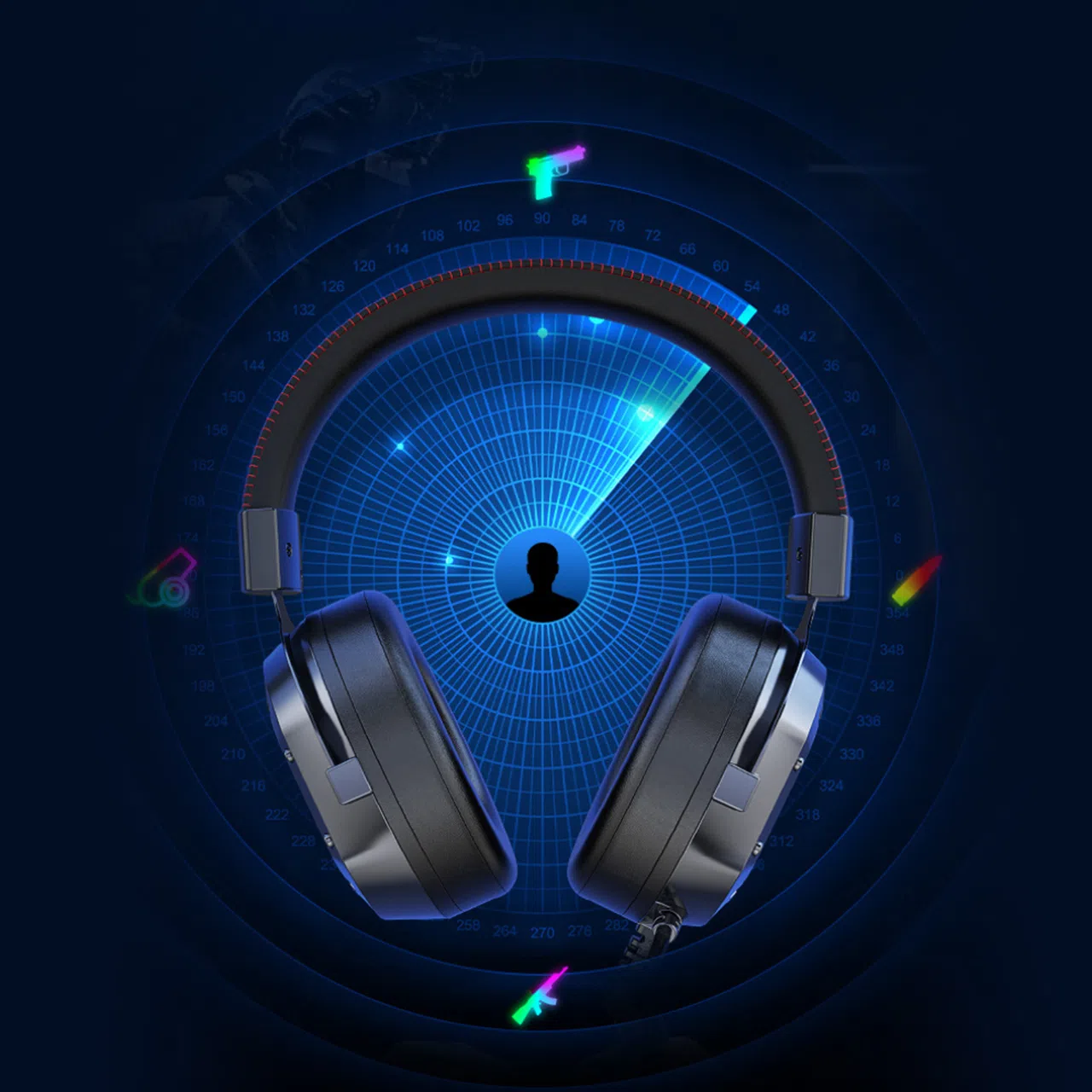 هدفون مخصوص بازی بلوتوثی اونیکوما مدل k3 — تصویر 14