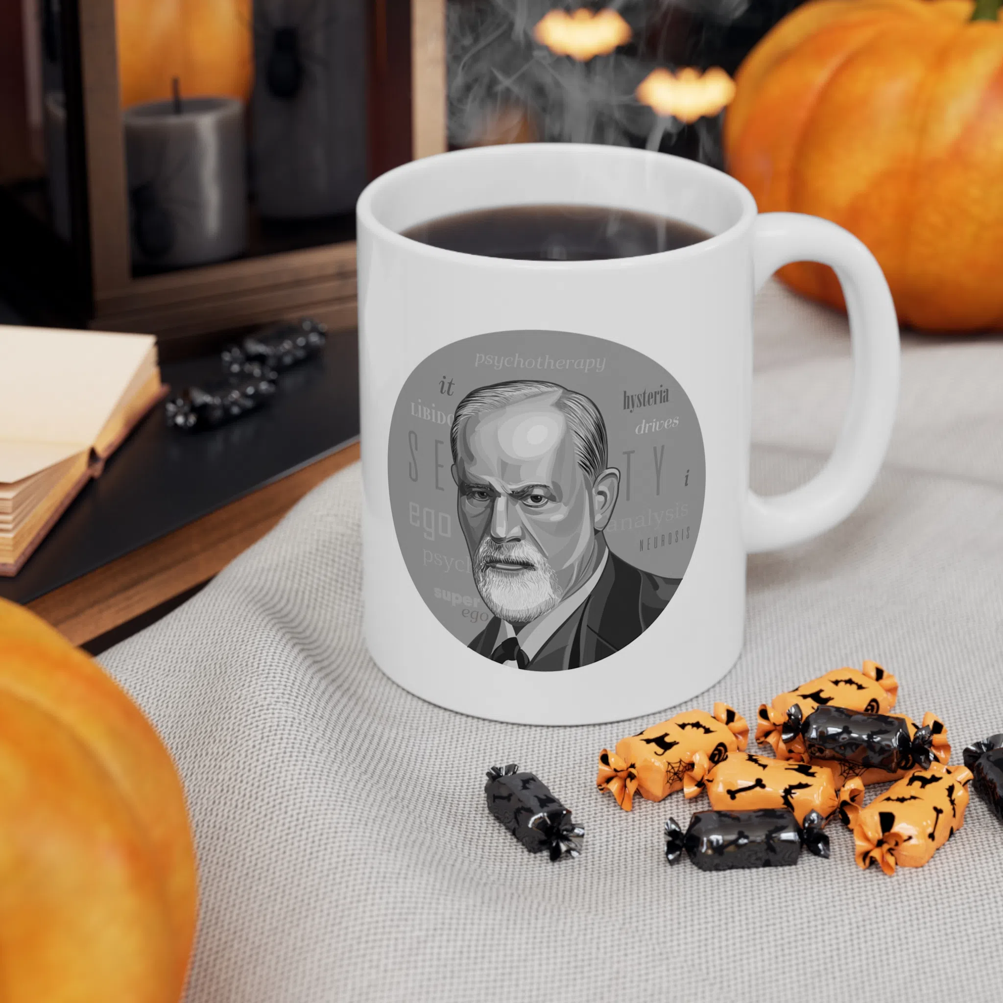 ماگ طرح روز روان شناس و روان کاوی فروید psychologists day مدل NM3230 — تصویر 4
