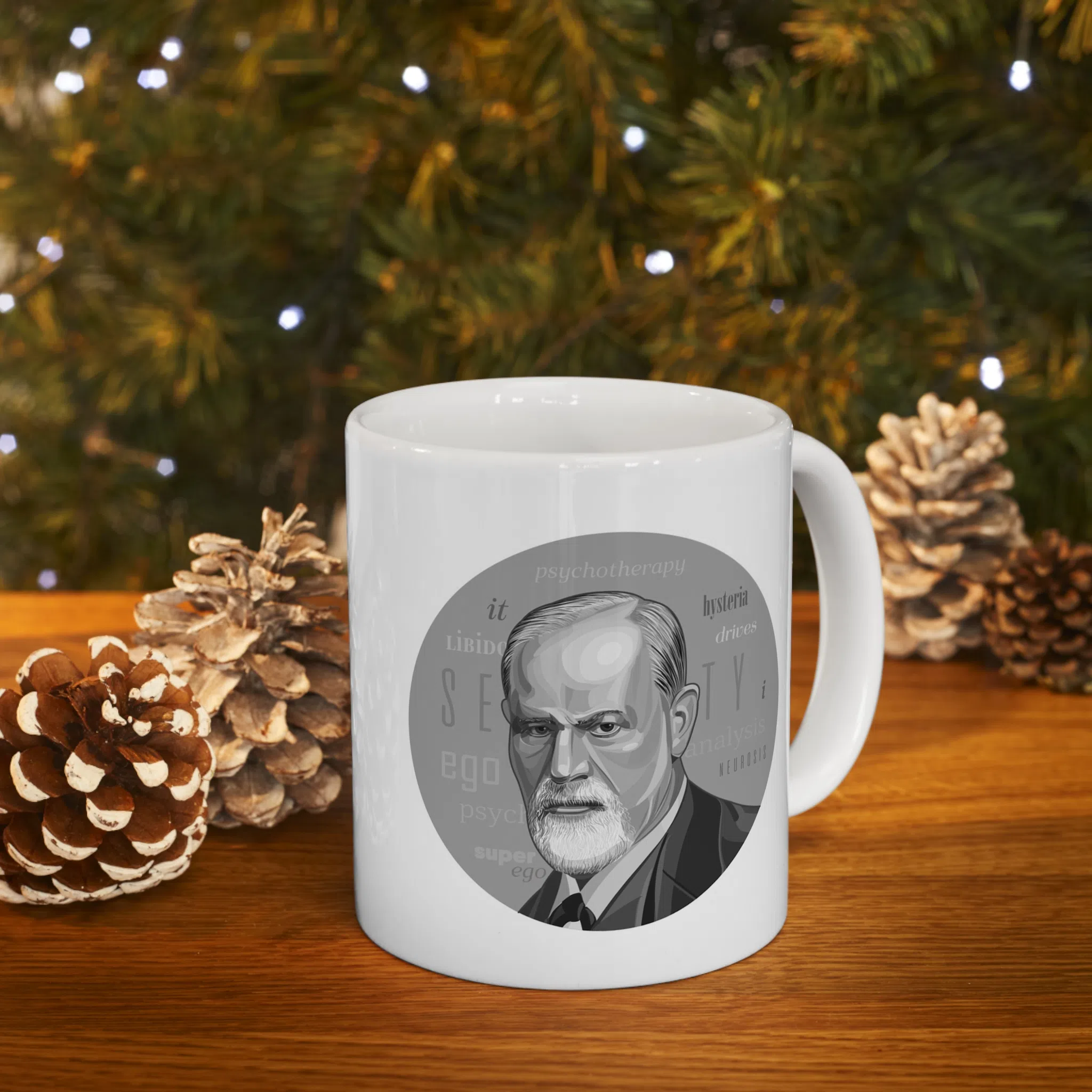 ماگ طرح روز روان شناس و روان کاوی فروید psychologists day مدل NM3230 — تصویر 7