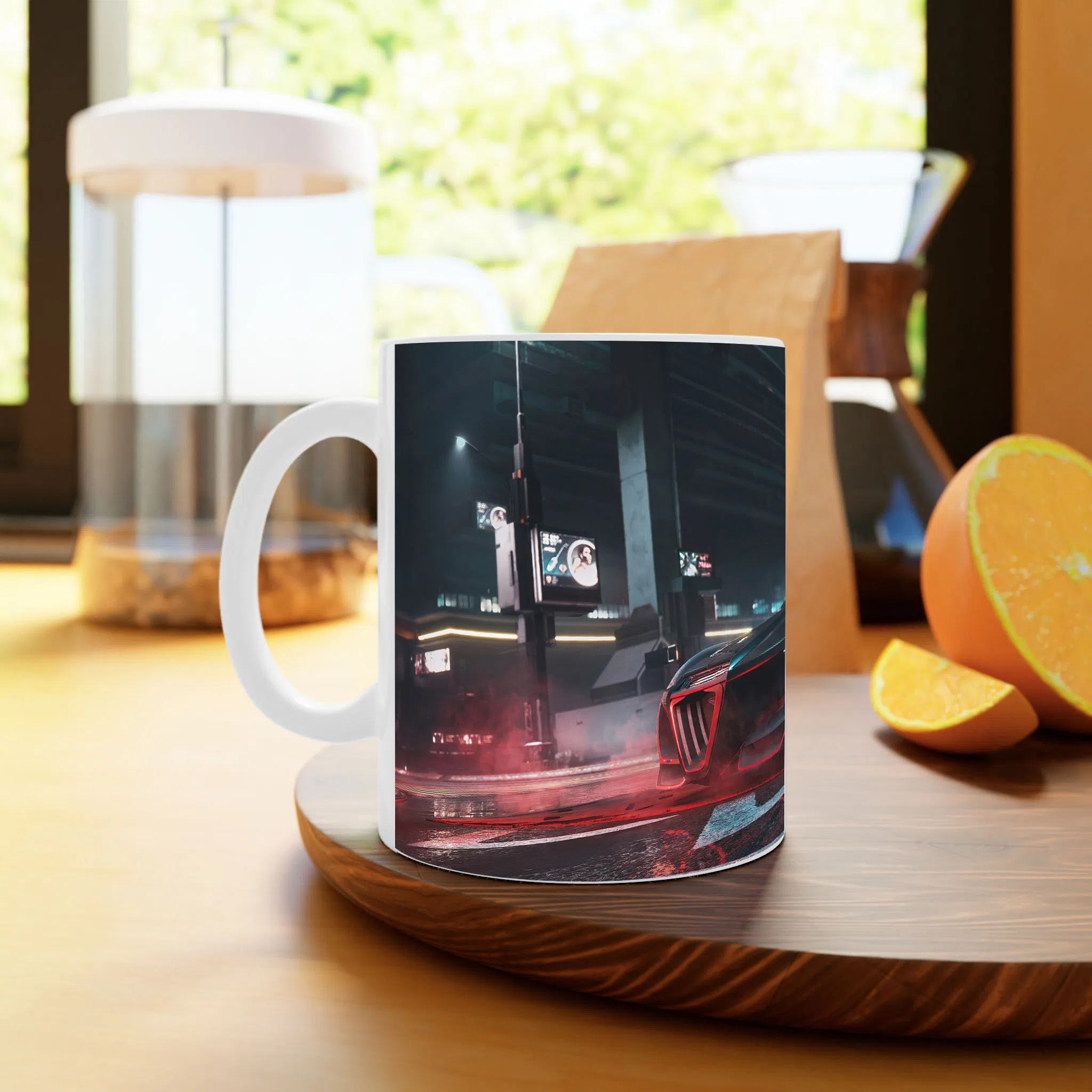 ماگ لیمینات طرح بازی سایبرپانک Cyberpunk 2077 Game کد NM6766 — تصویر 4