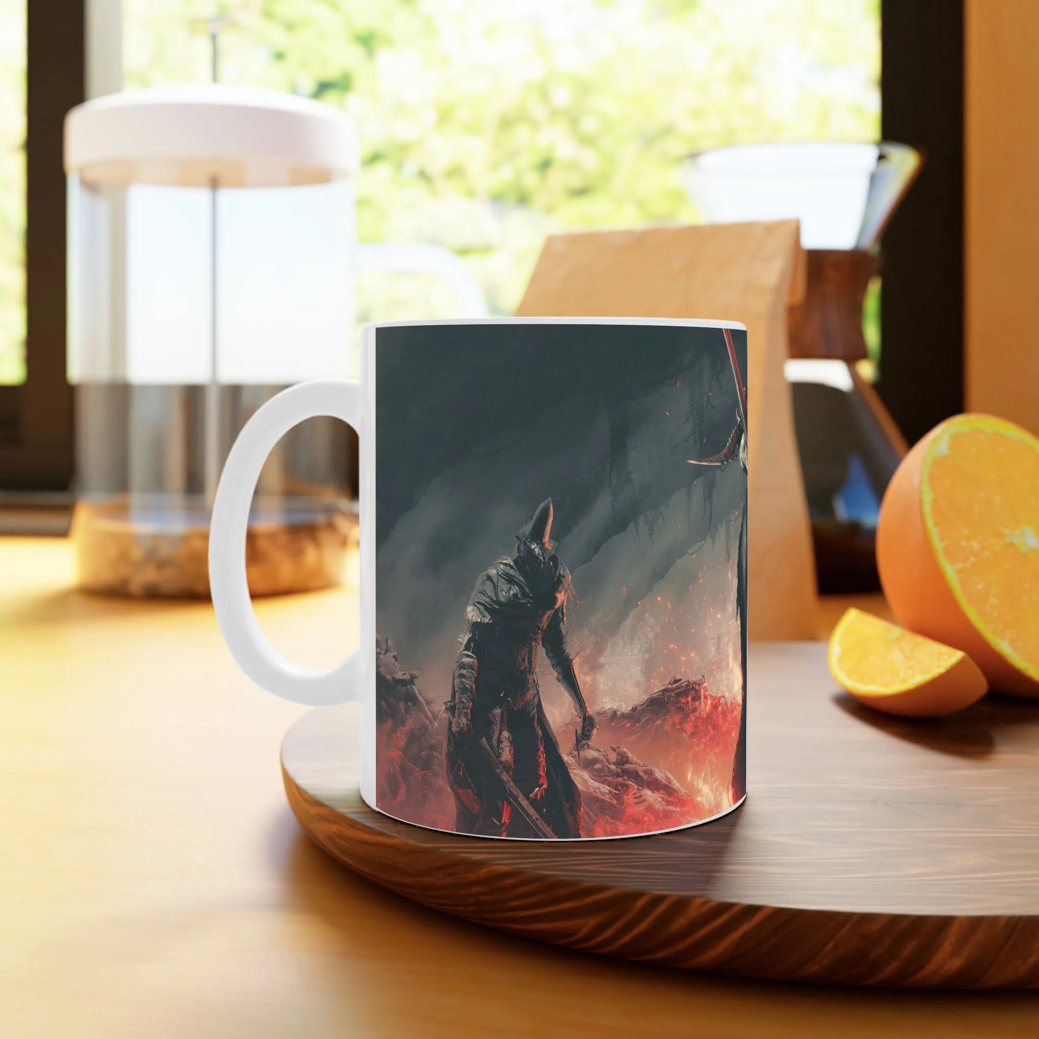 ماگ لیمینات طرح بازی Dark Souls Game کد NM6805 — تصویر 3