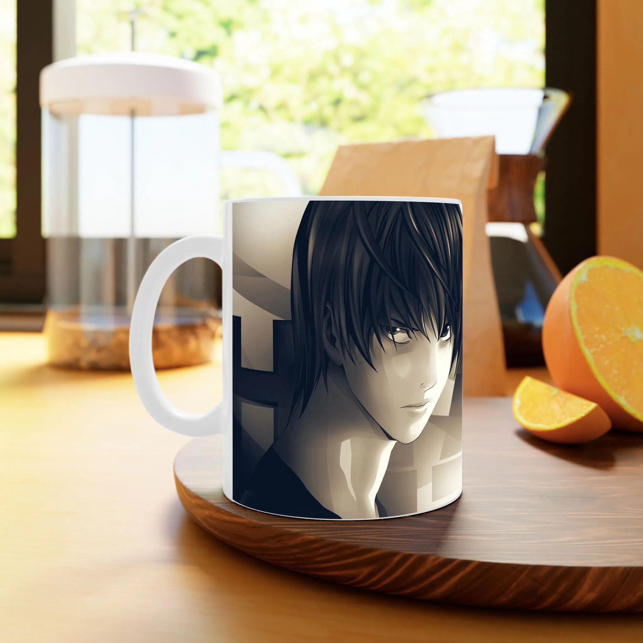 ماگ لیمینات طرح انیمه دفترچه مرگ - Death Note کد NM0605 — تصویر 3
