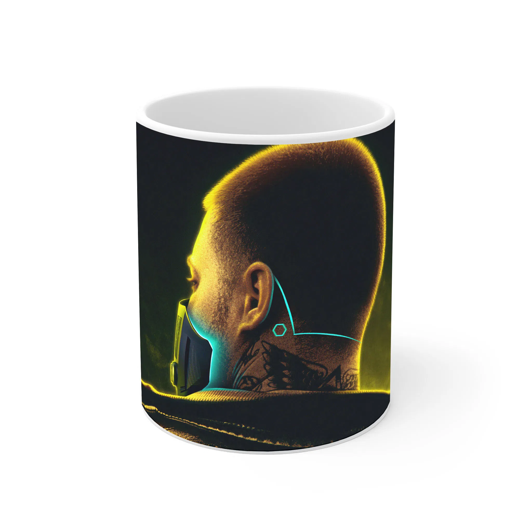 ماگ لیمینات طرح بازی سایبرپانک Cyberpunk 2077 Game کد NM6796 — تصویر 2