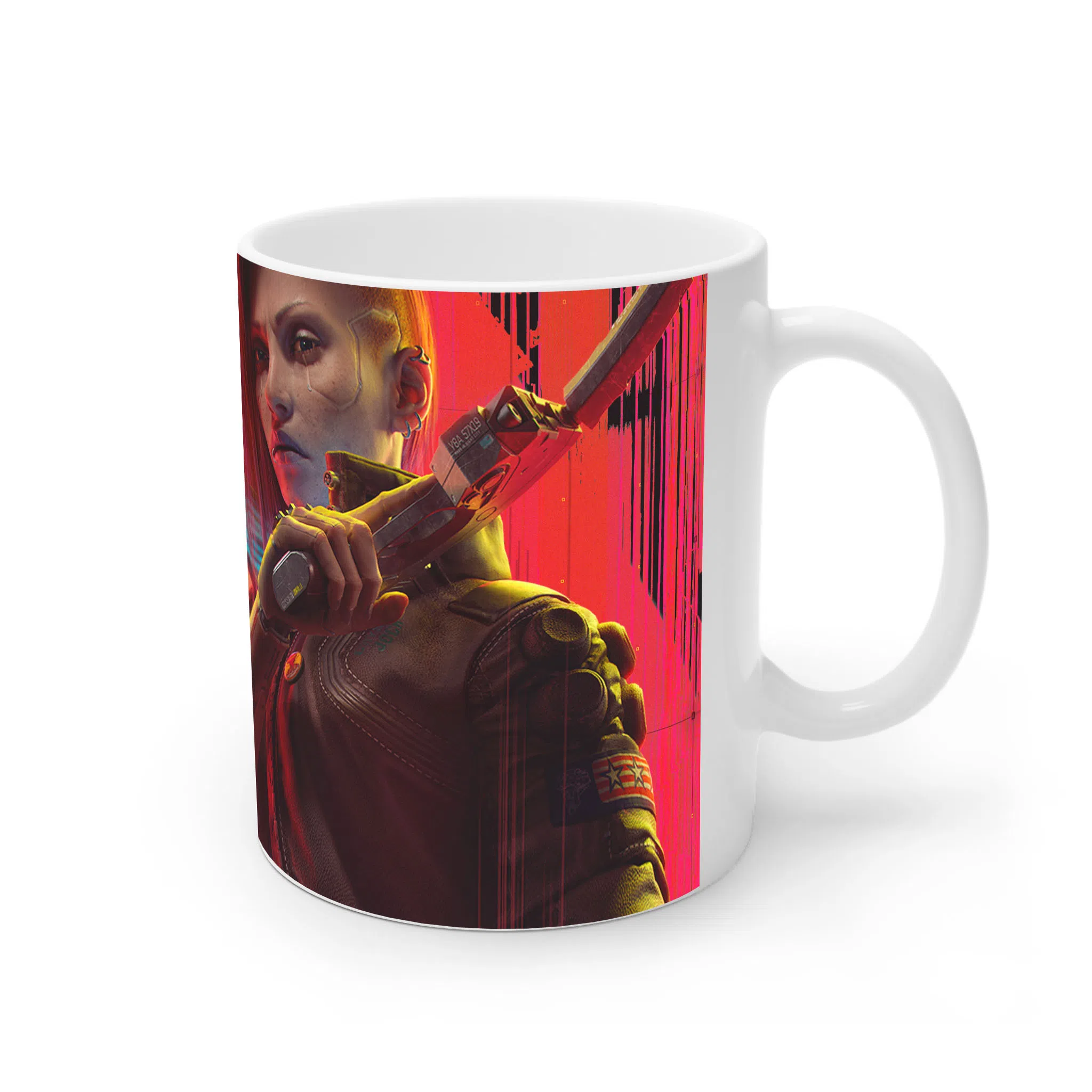 ماگ لیمینات طرح بازی سایبرپانک Cyberpunk 2077 Game کد NM6654 — تصویر 4