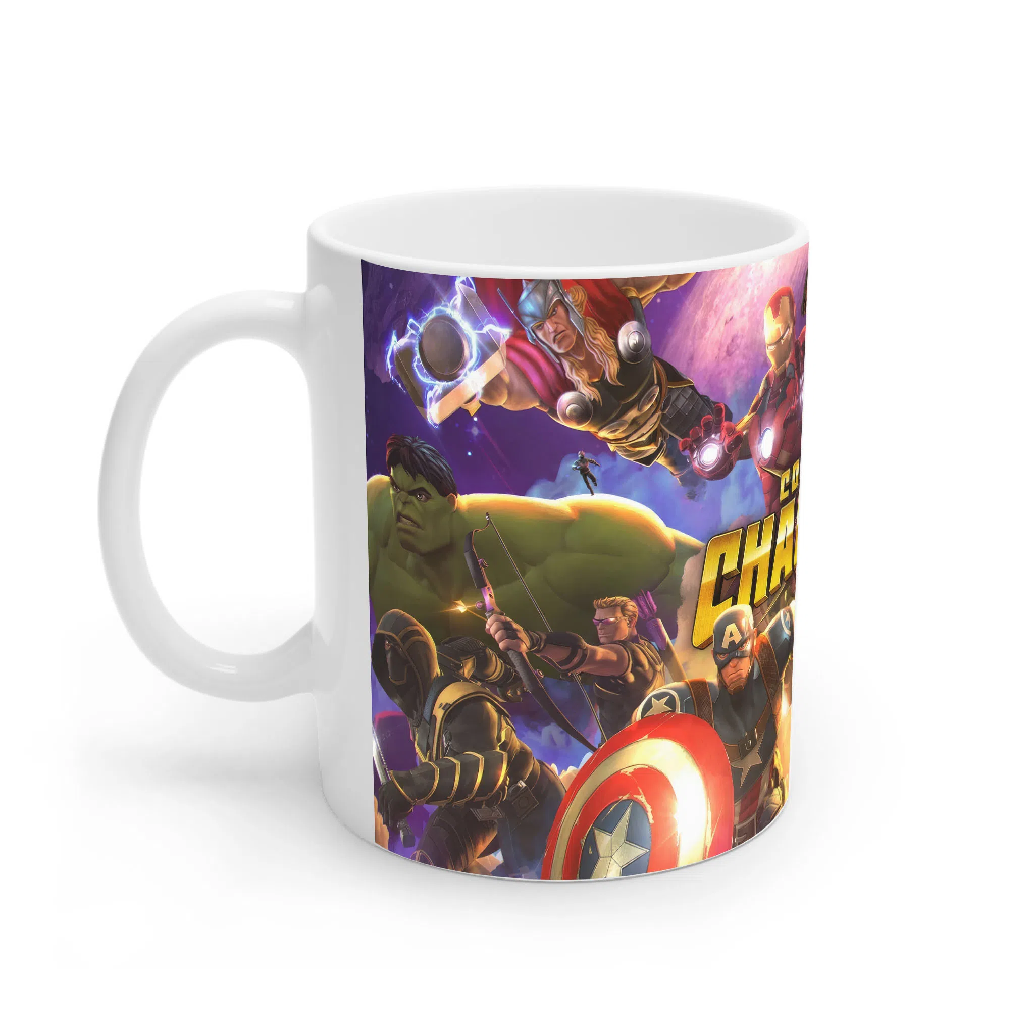ماگ لیمینات طرح بازی Contest of Champions Game شخصیت‌های مارول Avengers کد NM6478 — تصویر 2