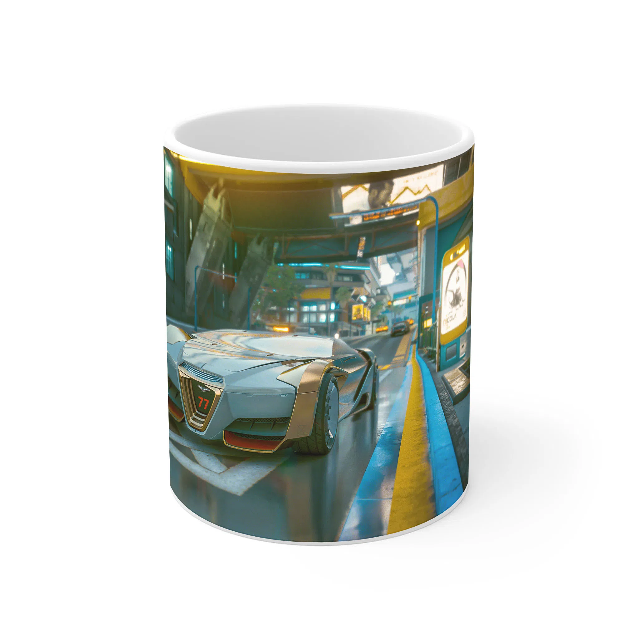 ماگ لیمینات طرح بازی سایبرپانک Cyberpunk 2077 Game کد NM6616 — تصویر 2