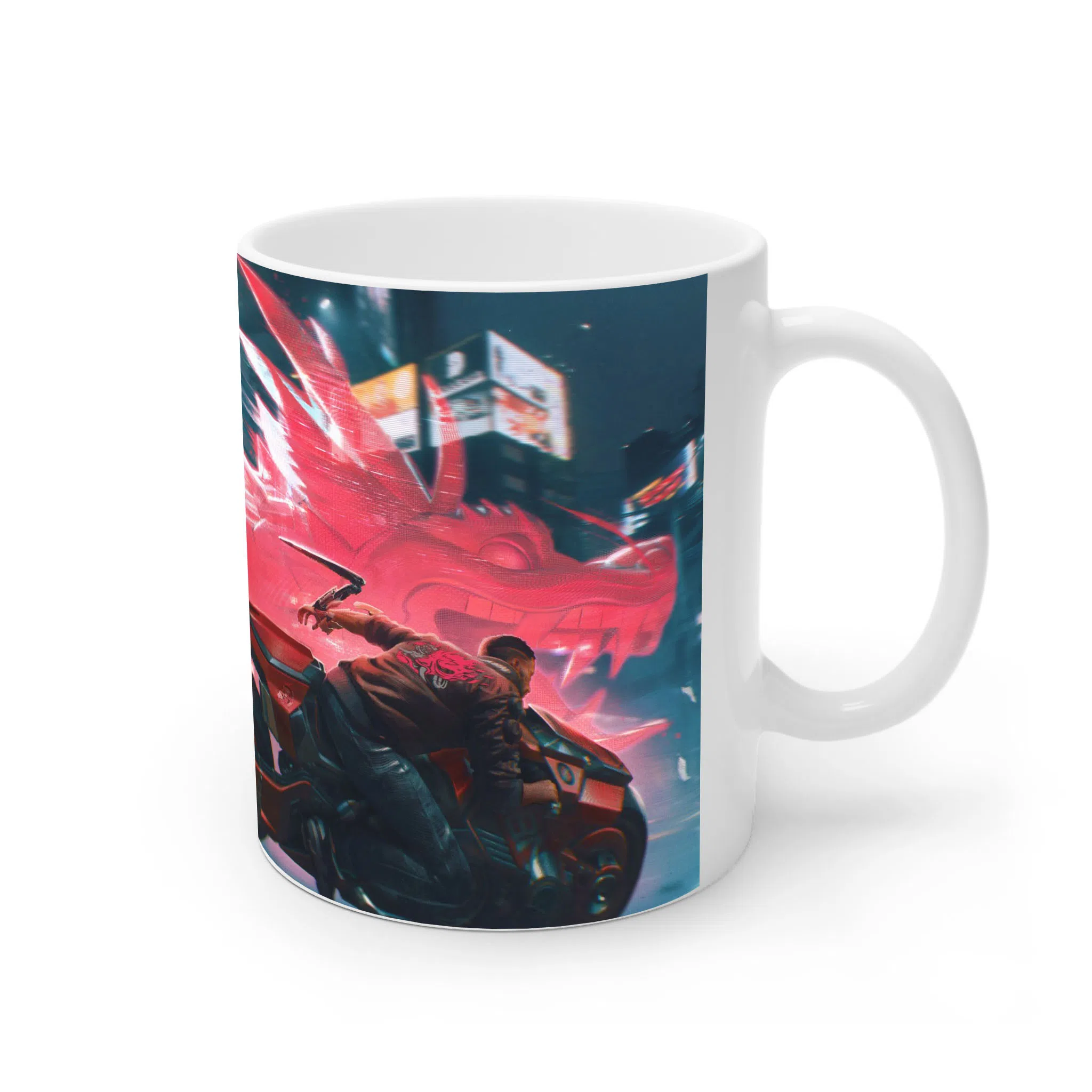 ماگ لیمینات طرح بازی سایبرپانک Cyberpunk 2077 Game کد NM6588 — تصویر 3