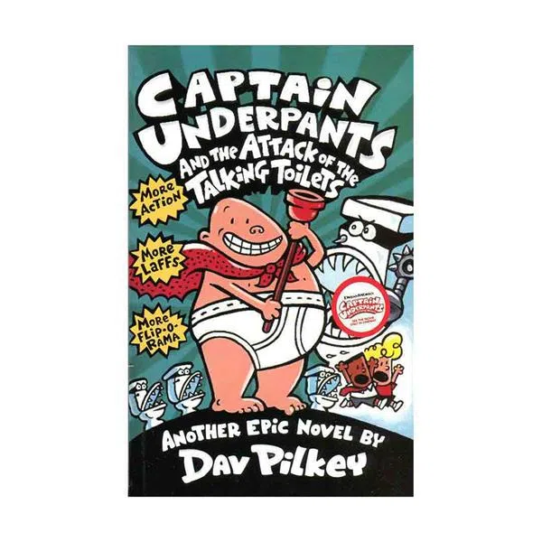 کتاب Captain Underpants اثر Dav Pilkey انتشارات سپاهان 12 جلدی — تصویر 2
