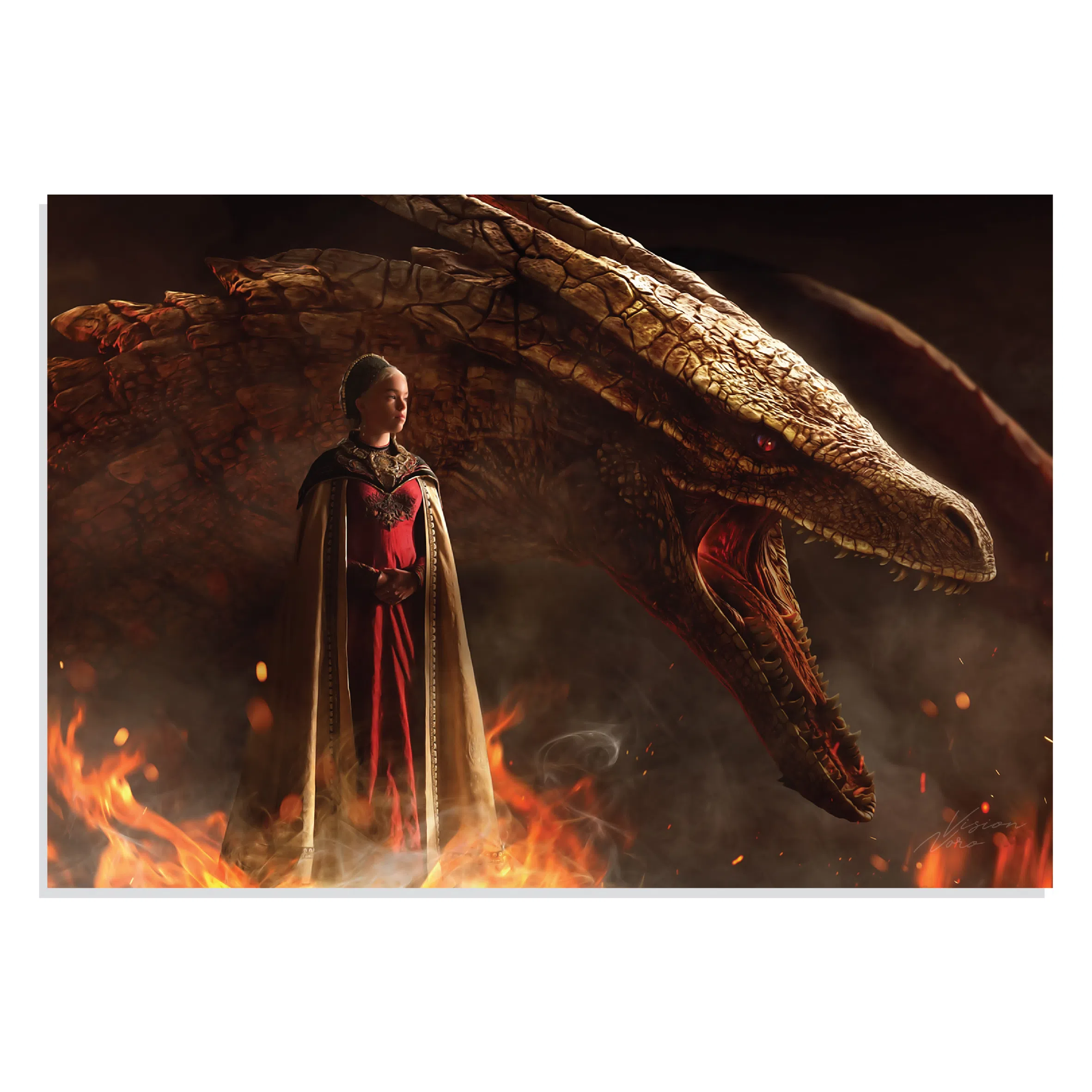 پوستر طرح سریال House of the Dragon مدل NV0285