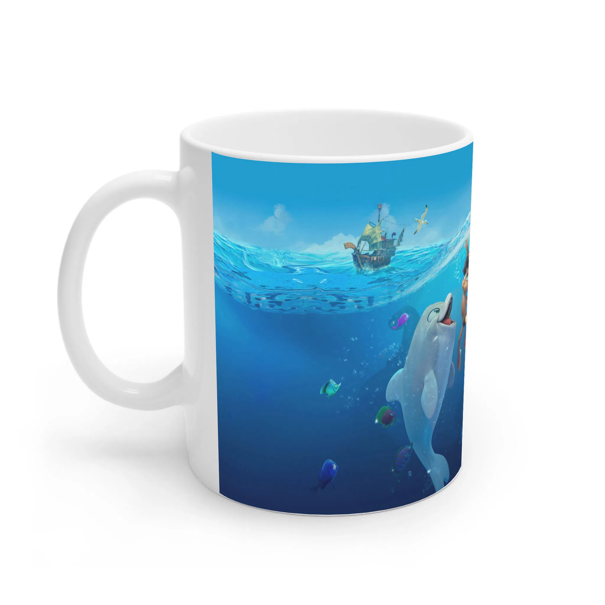 ماگ لیمینات طرح فیلم پسر دلفینی Dolphin Boy کد NM11250 — تصویر 3