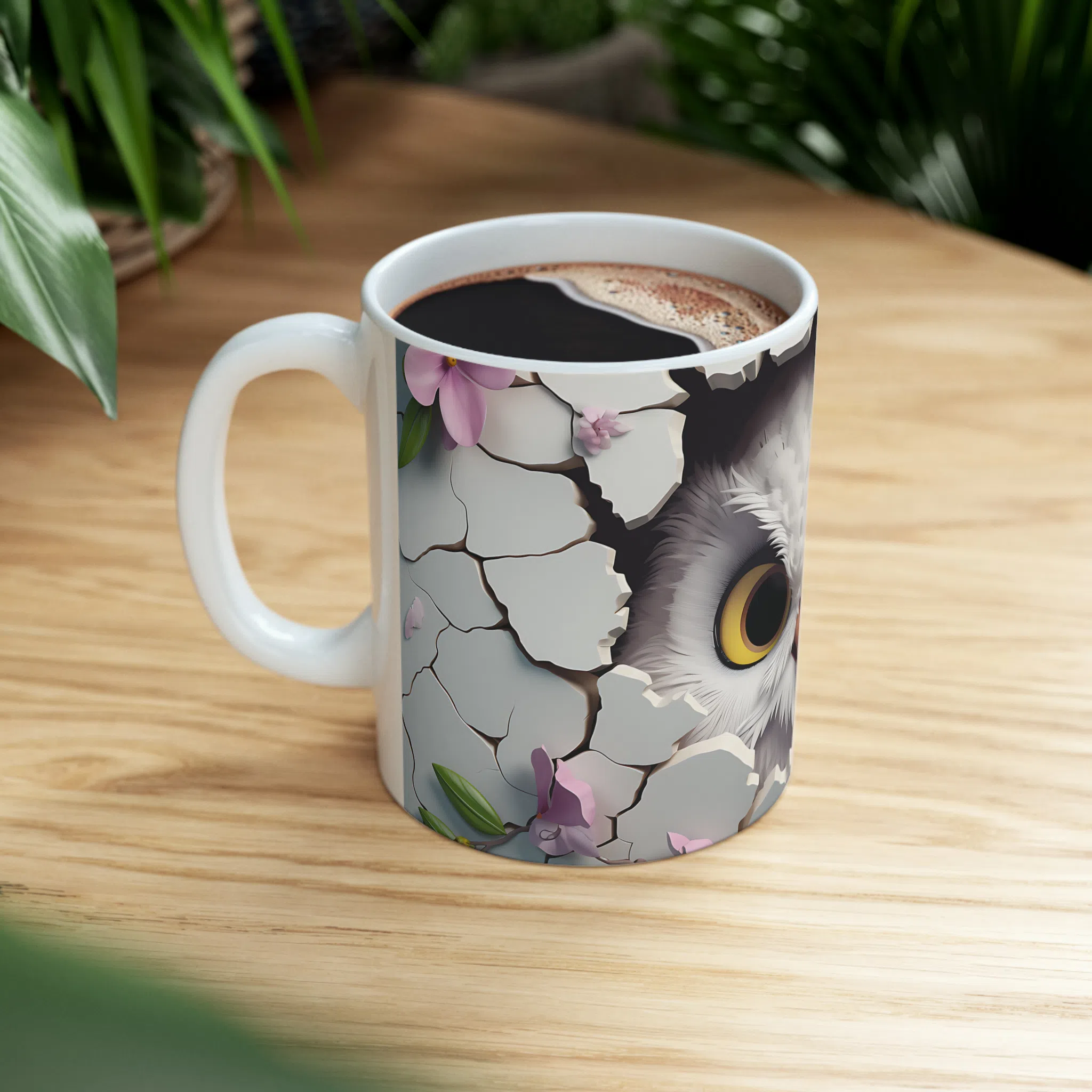 ماگ طرح سه بعدی حیوانات جغد owl مدل NM3189 — تصویر 3